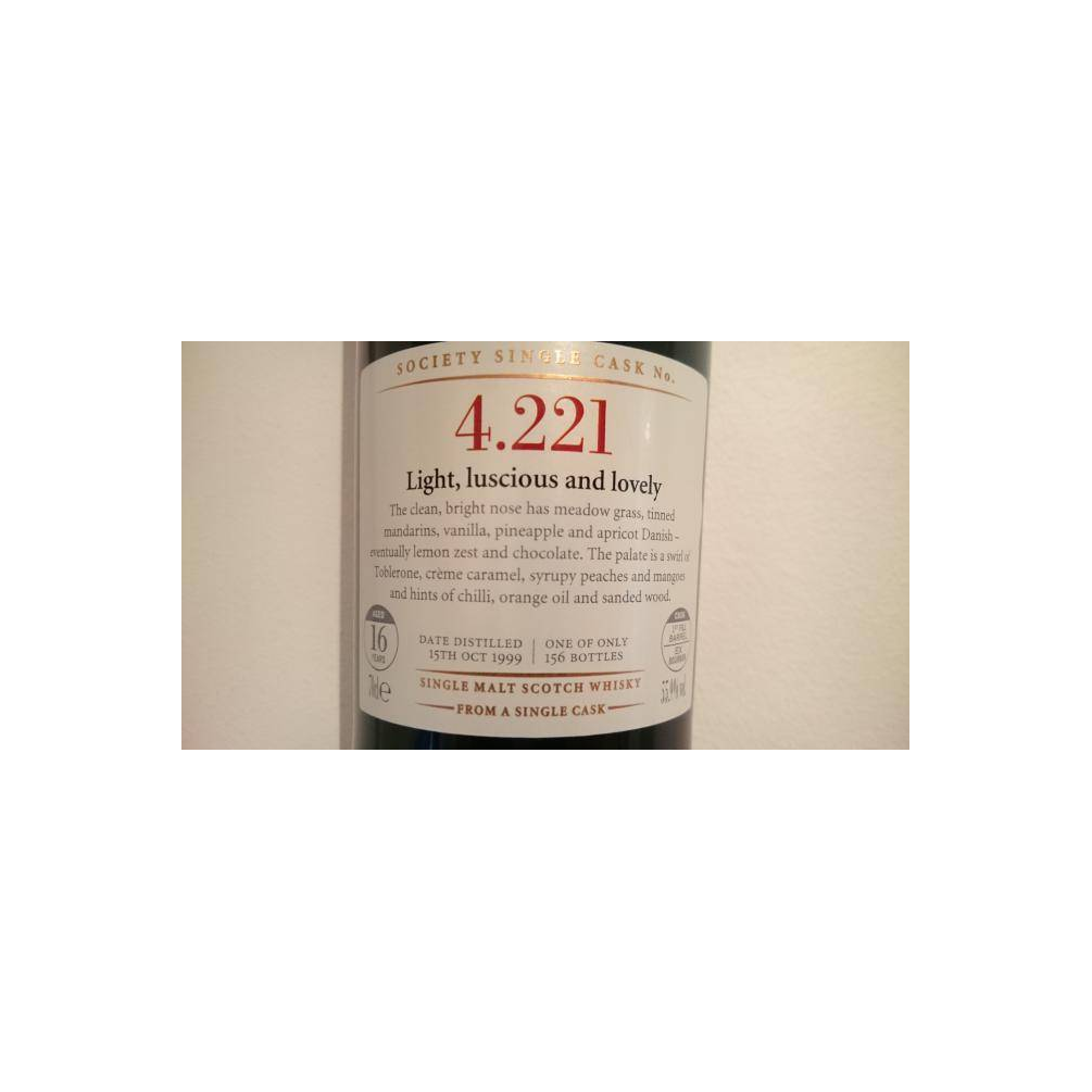 The Scotch Malt Whisky Society 1999 16 Years Single Malt Whisky 2