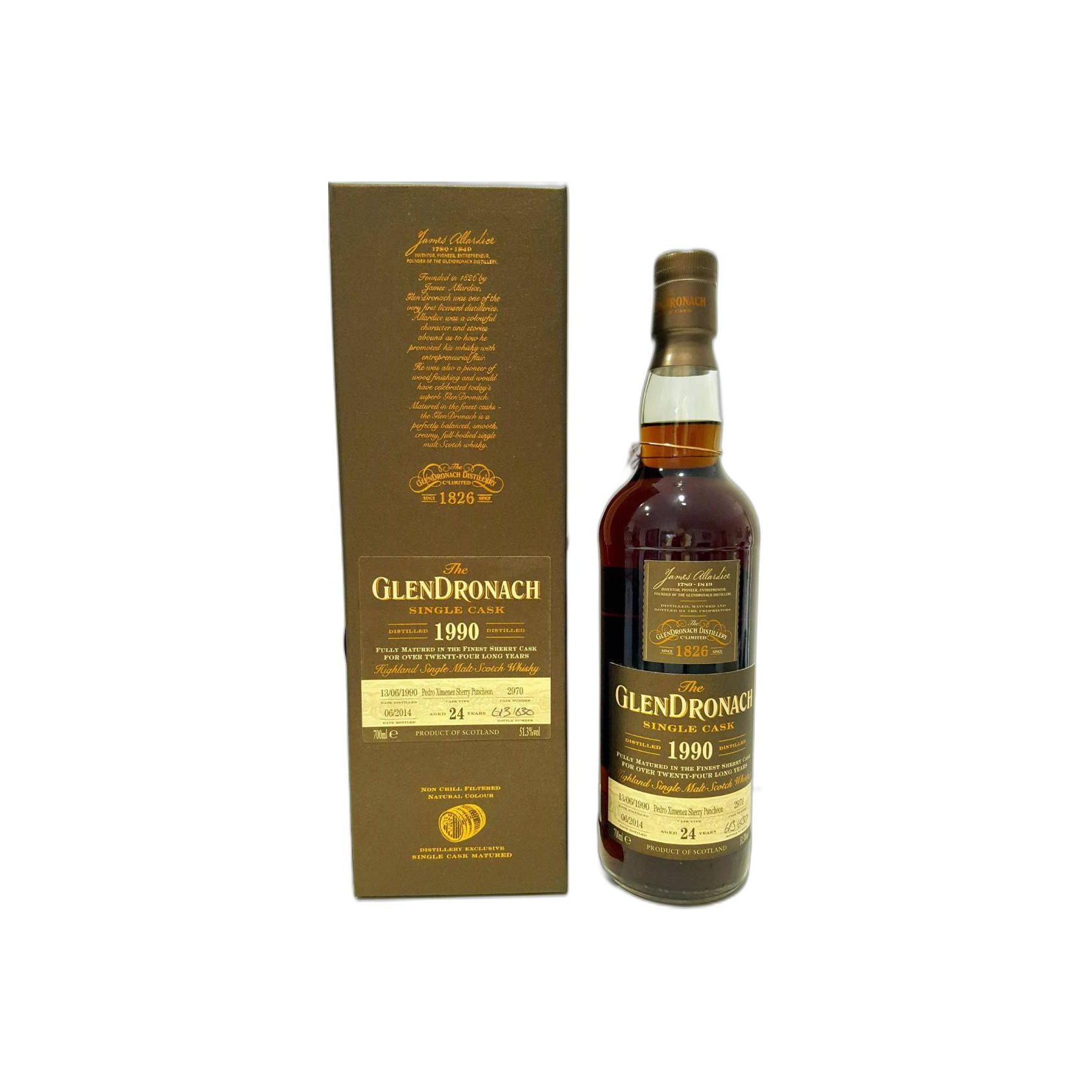 GlenDronach 1990 24 Years Single Malt Whisky 2