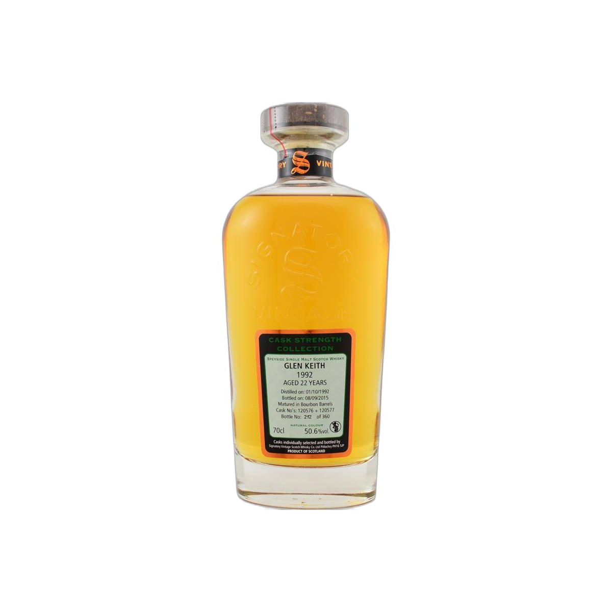 Glen Keith Cask Strength Collection 1992 22 Years Single Malt Whisky