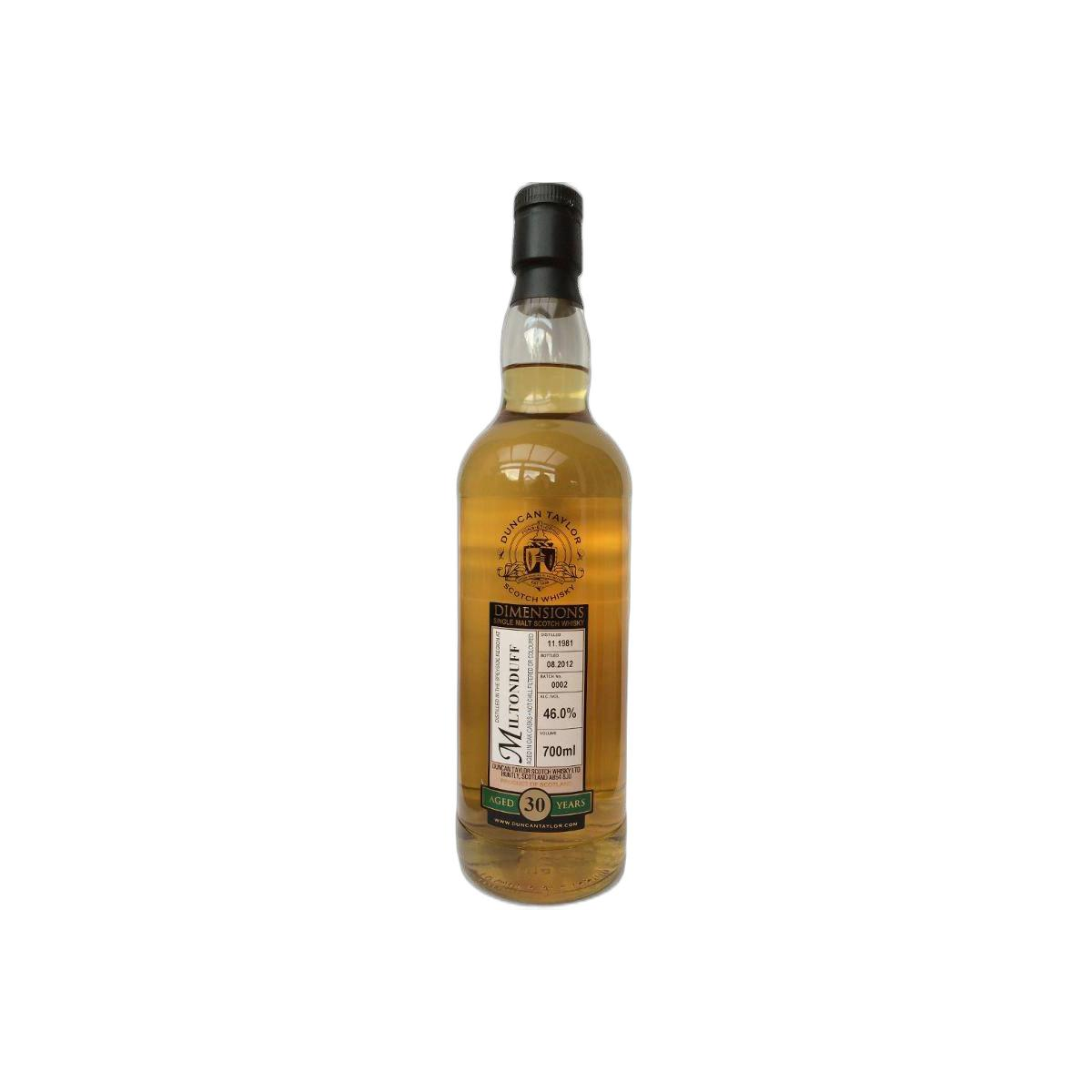 Miltonduff Dimensions 1981 30 Years Single Malt Whisky