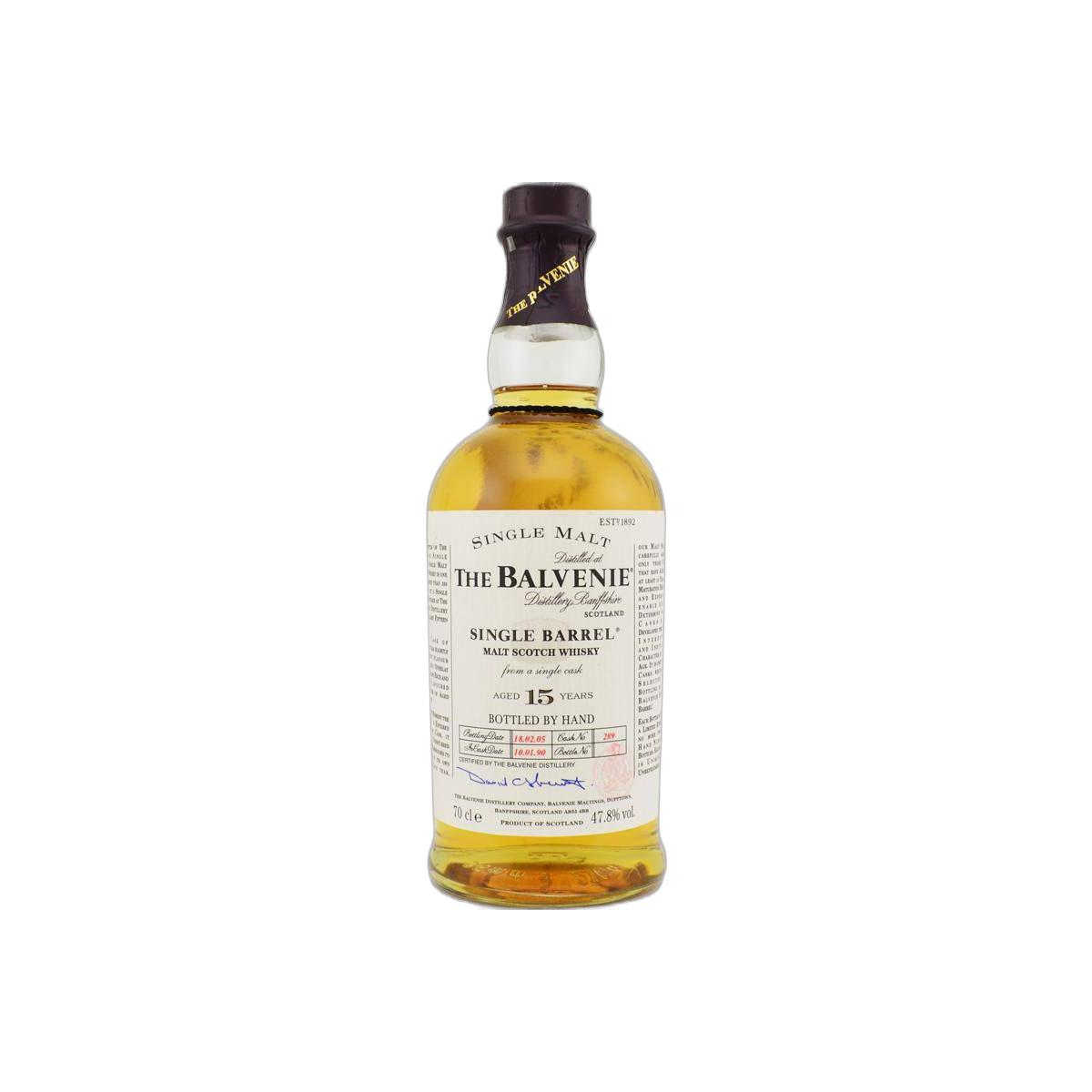 The Balvenie Single Cask 1990 15 Years Single Malt Whisky