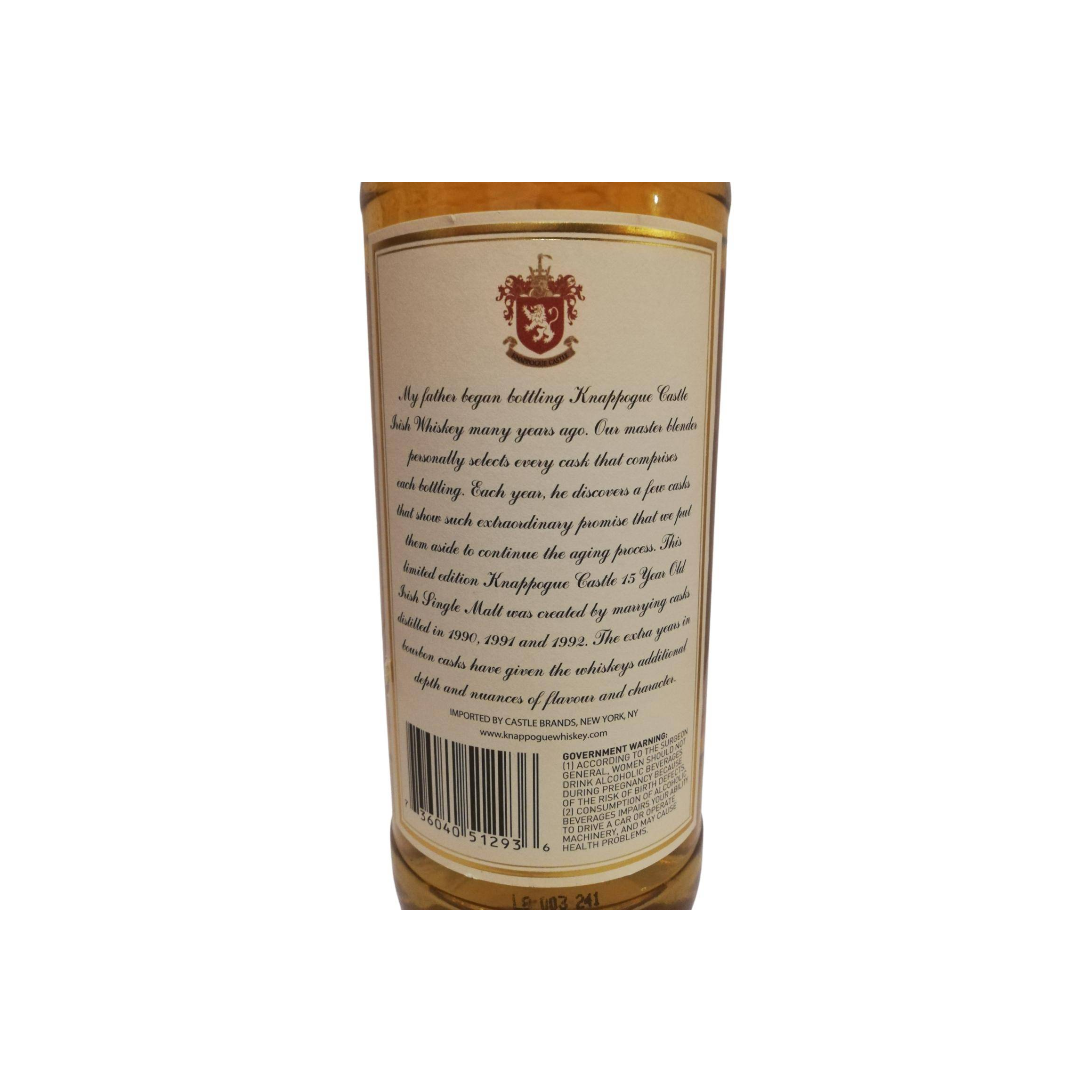 Knappogue Castle 15 Years Single Malt Whisky 3
