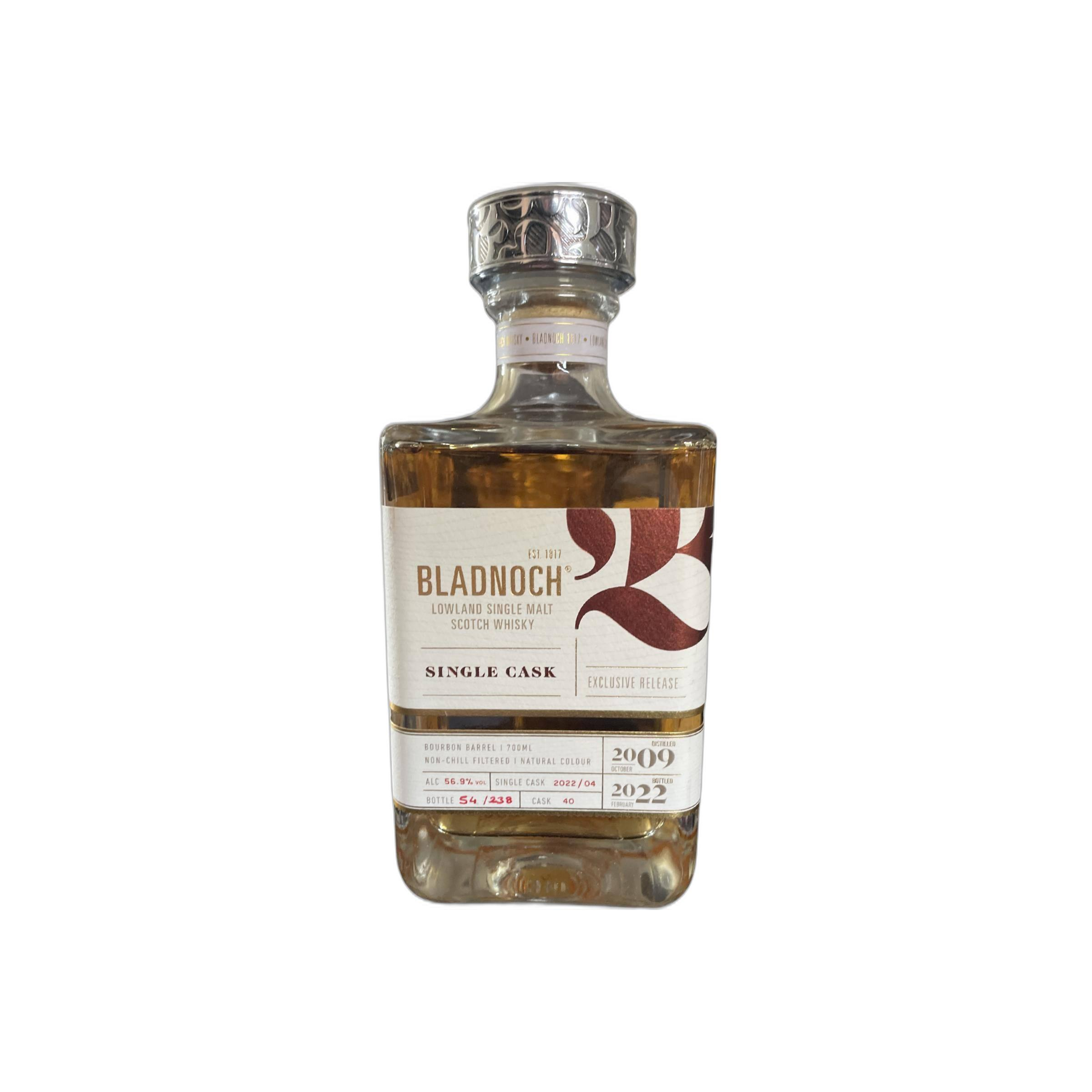 Bladnoch Single Cask 2009 13 Years Single Malt Whisky