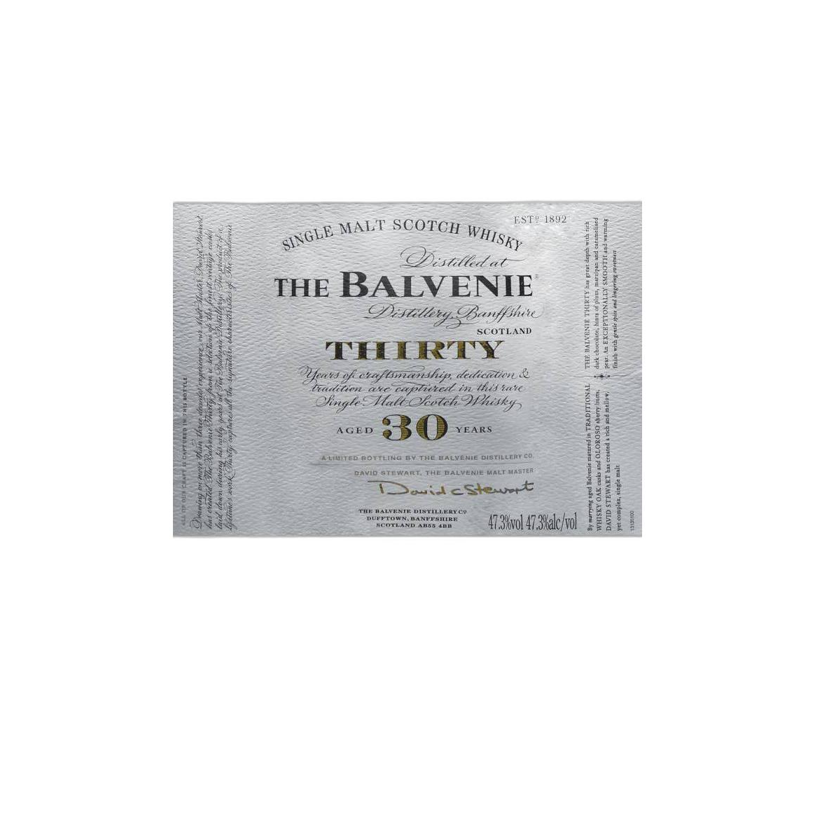 The Balvenie 30 Years Single Malt Whisky 2