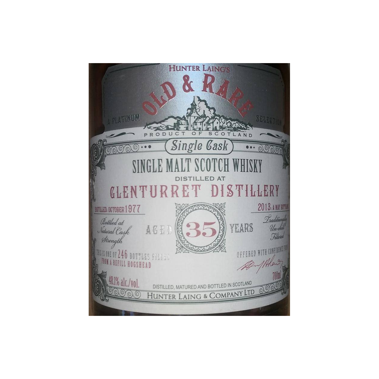 The Glenturret 1977 35 Years Single Malt Whisky