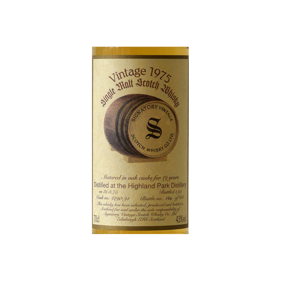 Highland Park Vintage Collection 1975 19 Years Single Malt Whisky 2