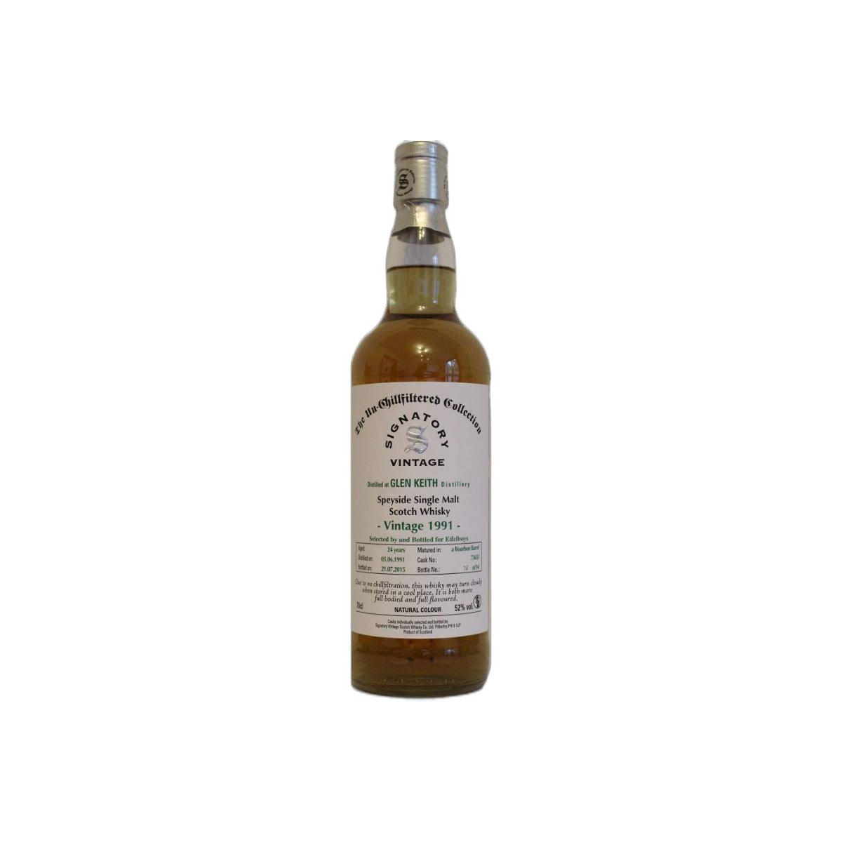 Glen Keith The Un-Chillfiltered Collection 1991 24 Years Single Malt Whisky