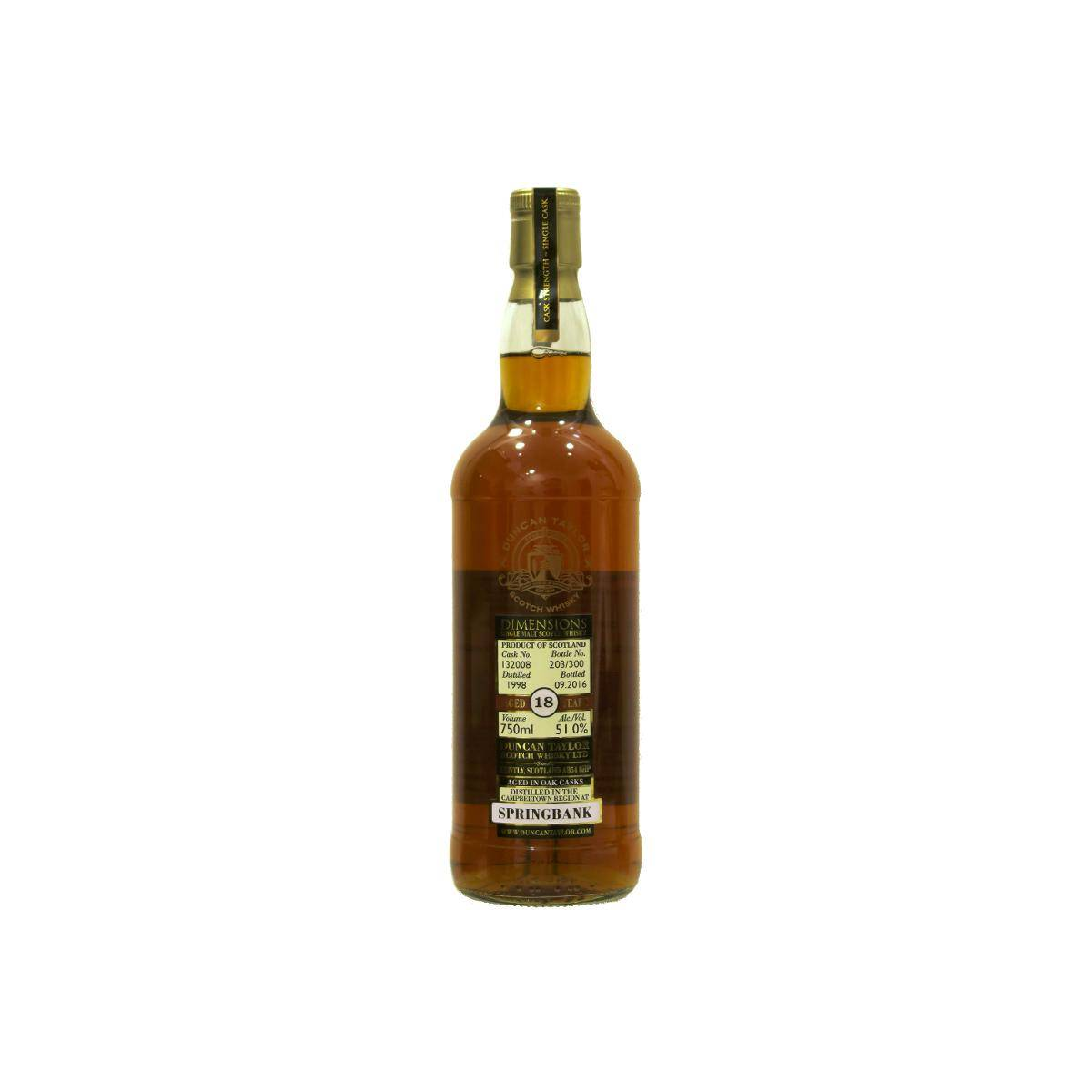 Springbank Dimensions 1998 18 Years Single Malt Whisky