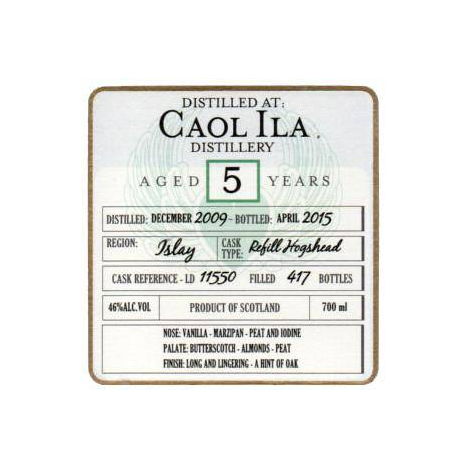 Caol Ila 2009 5 Years Single Malt Whisky 2