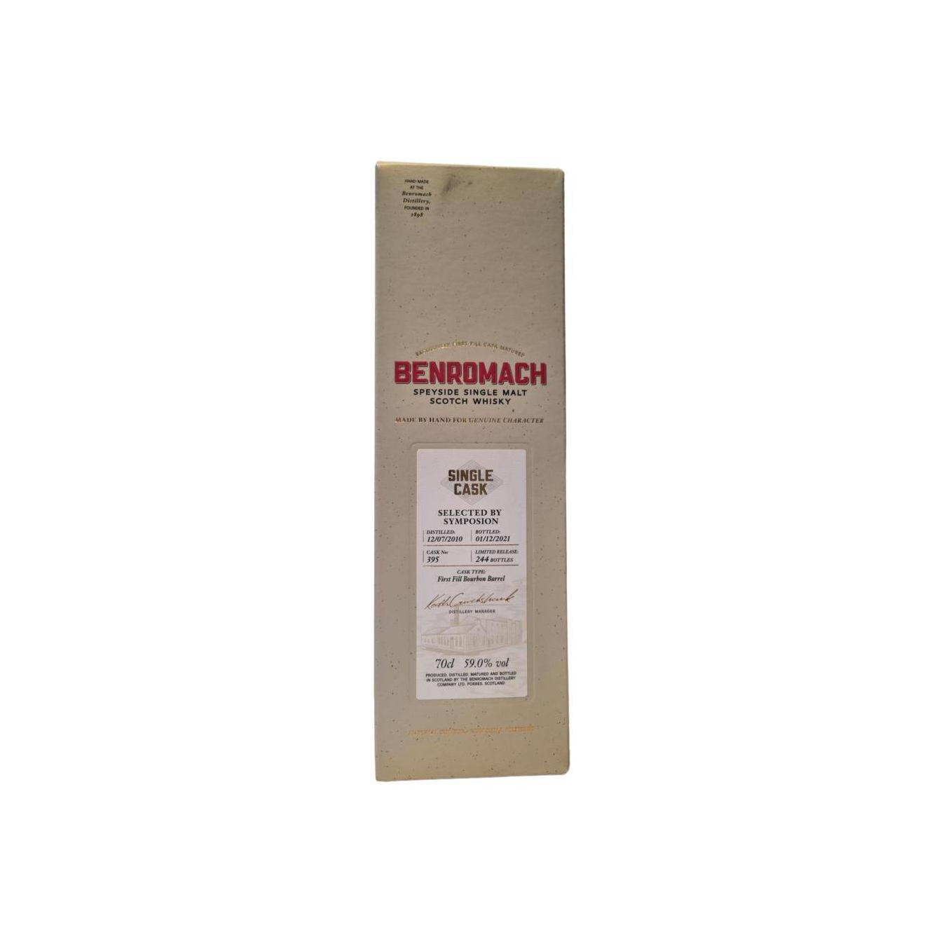 Benromach Single Cask 2010 11 Years Single Malt Whisky