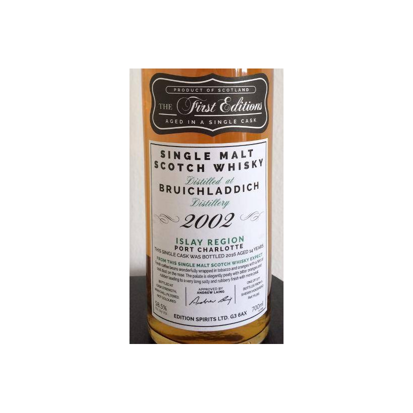 Bruichladdich The First Editions 2002 14 Years Single Malt Whisky 2