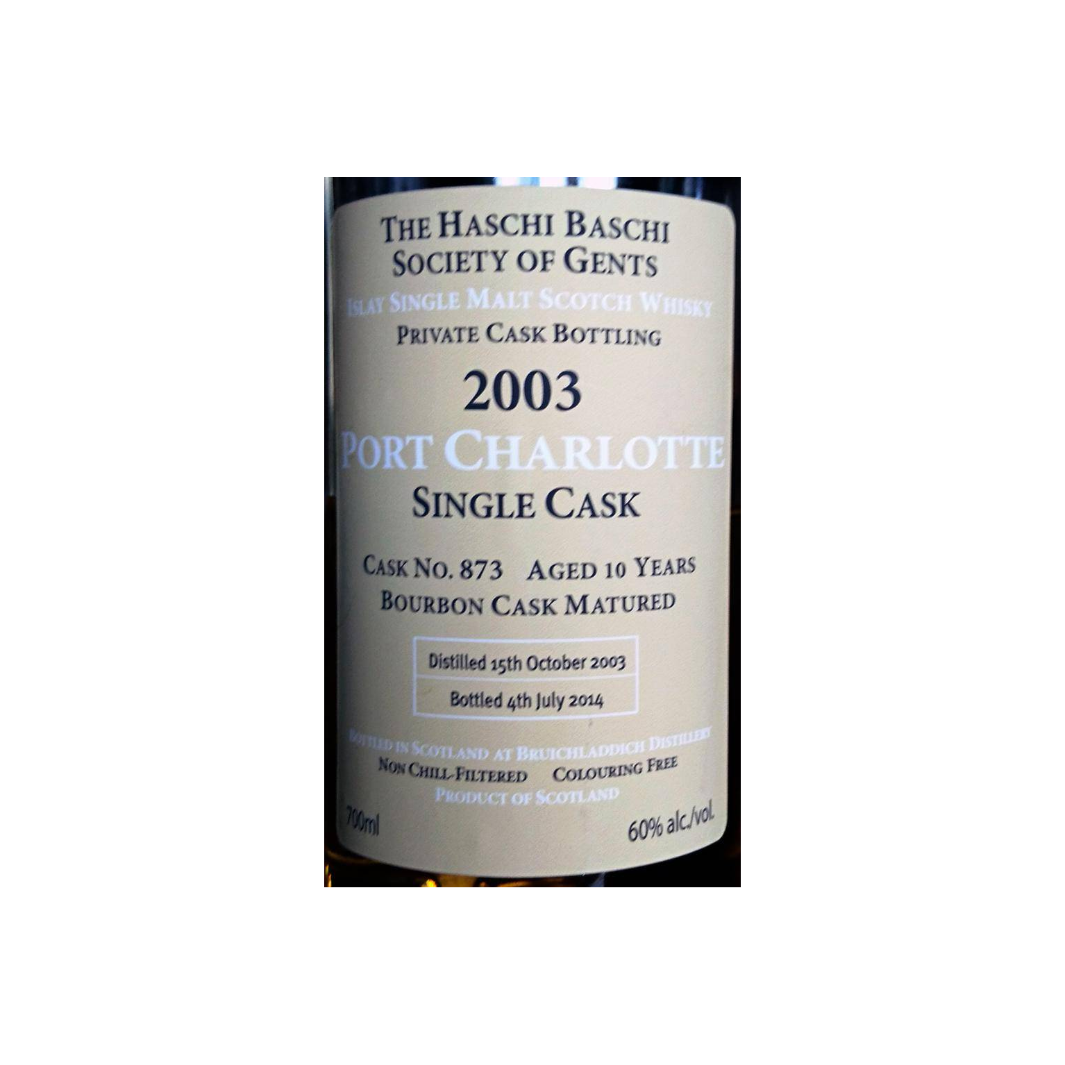 Port Charlotte 2003 10 Years Single Malt Whisky