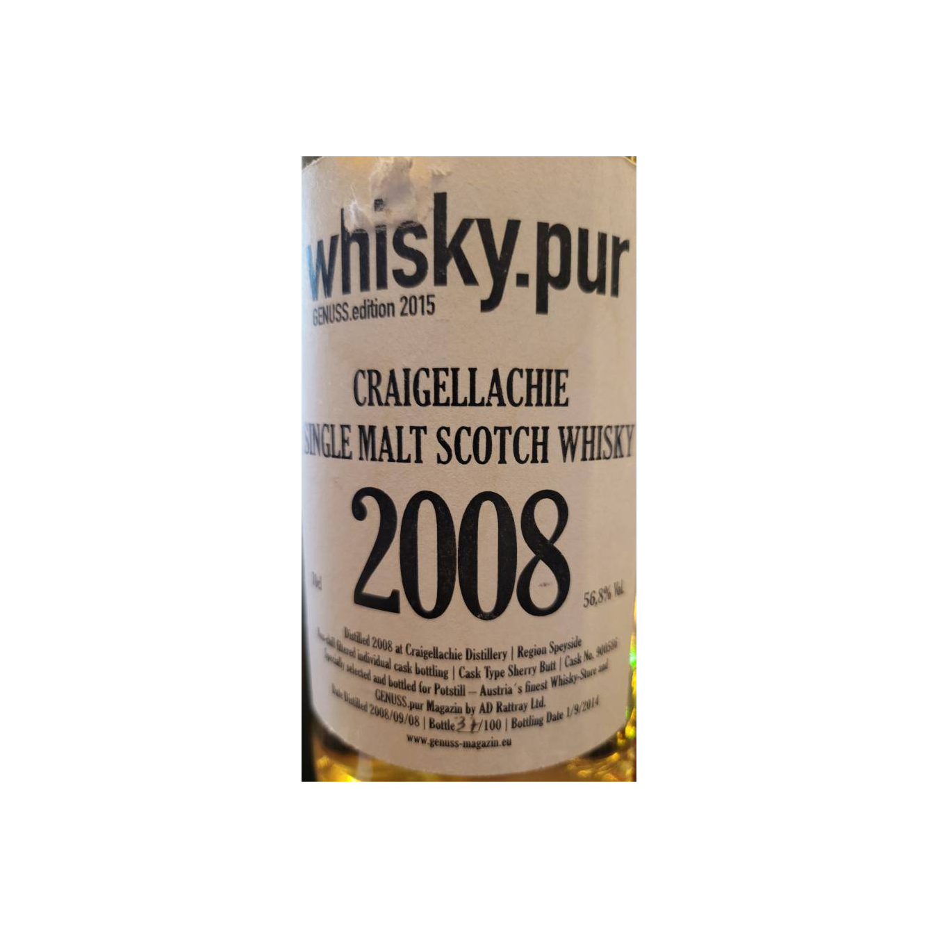 Craigellachie 2008 5 Years Single Malt Whisky