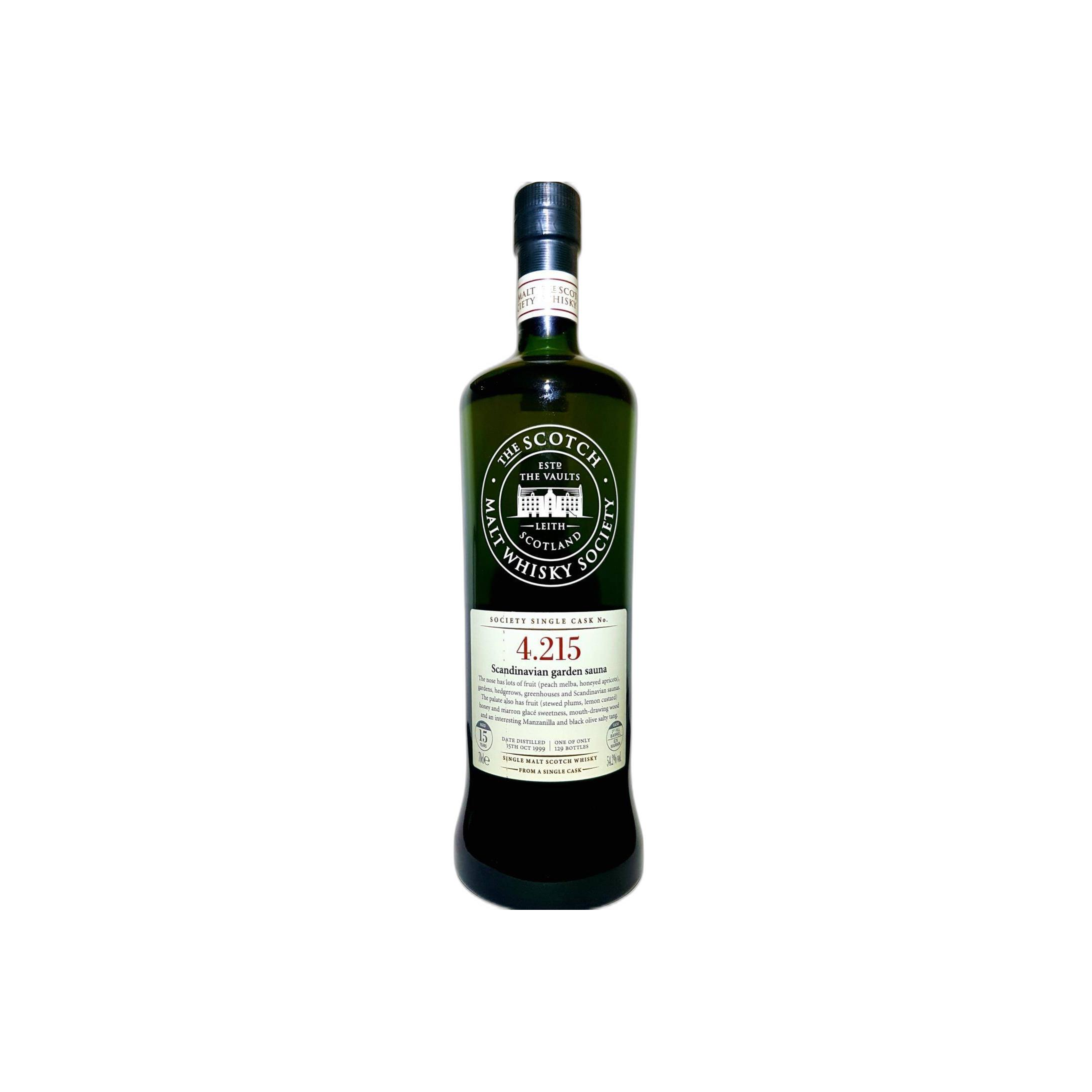 The Scotch Malt Whisky Society 1999 15 Years Single Malt Whisky