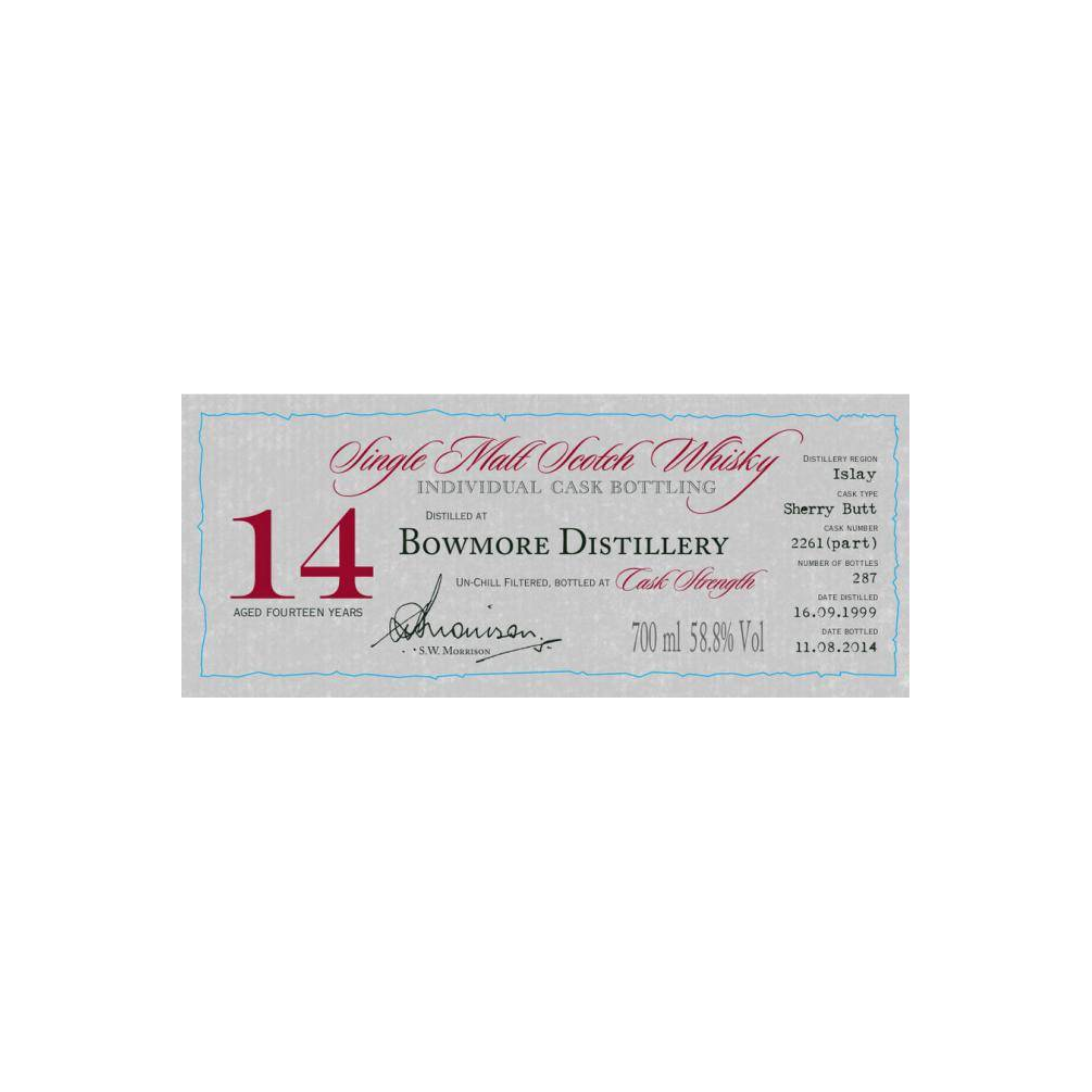 Bowmore Individual Cask Bottling 1999 14 Years Single Malt Whisky 2