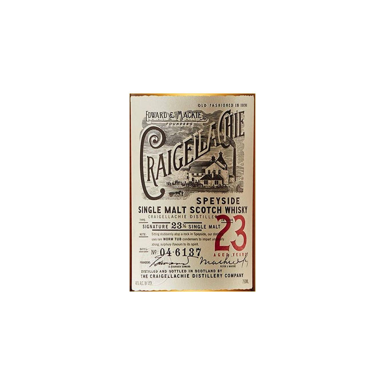 Craigellachie 23 Years Single Malt Whisky