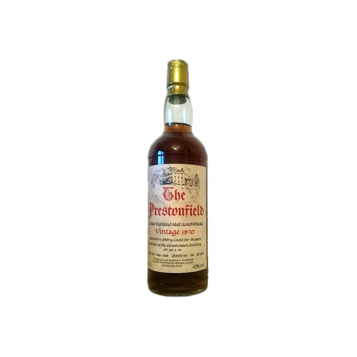 GlenDronach 1970 18 Years Single Malt Whisky