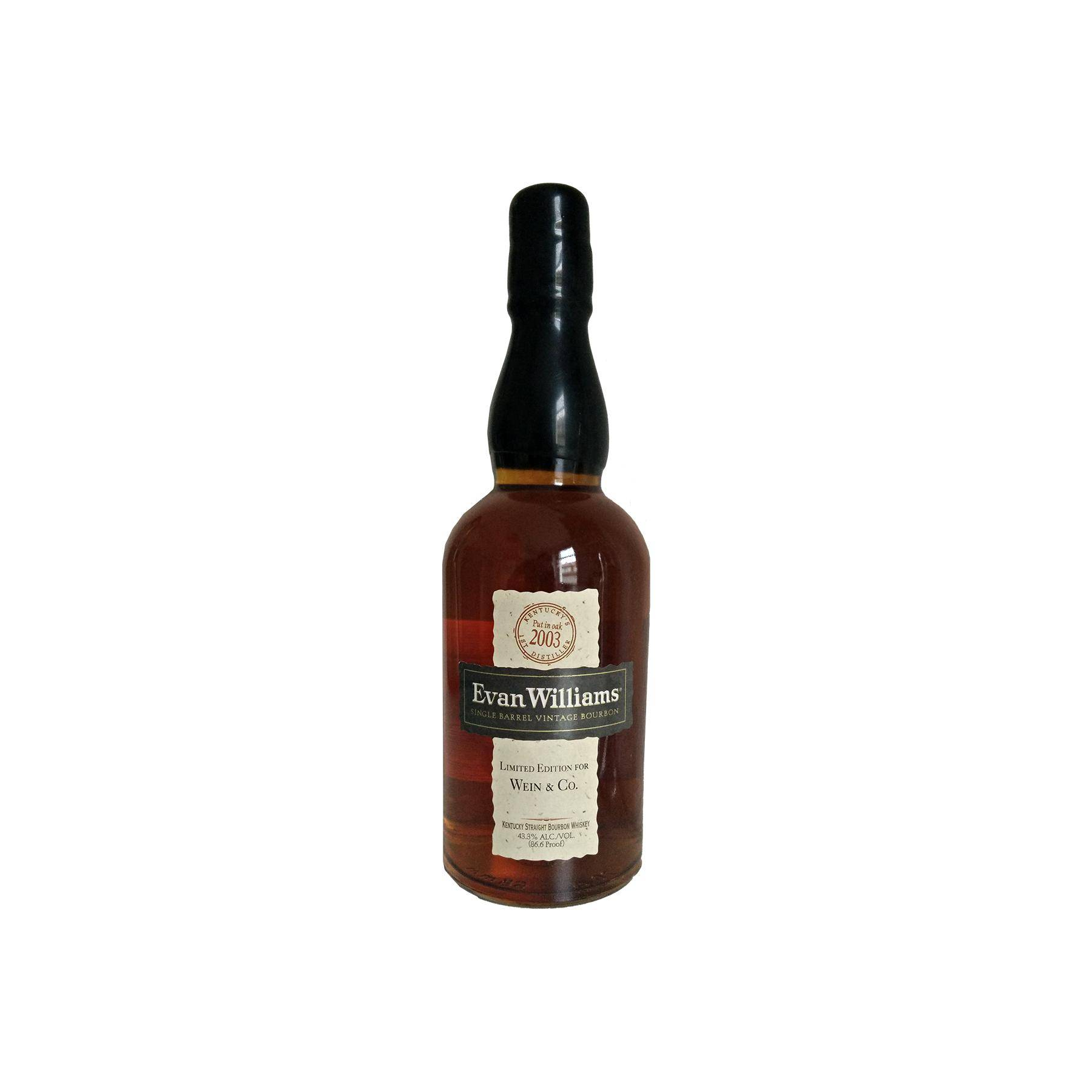 Evan Williams Single Cask 2003 9 Years Bourbon Whisky