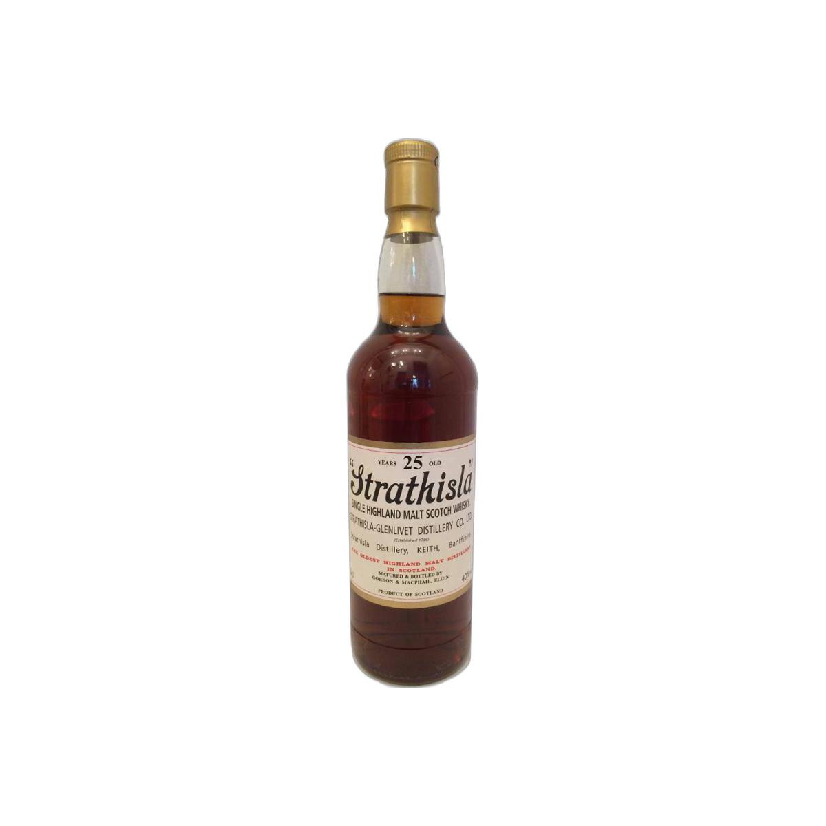 Strathisla Licensed Bottling 25 Years Single Malt Whisky