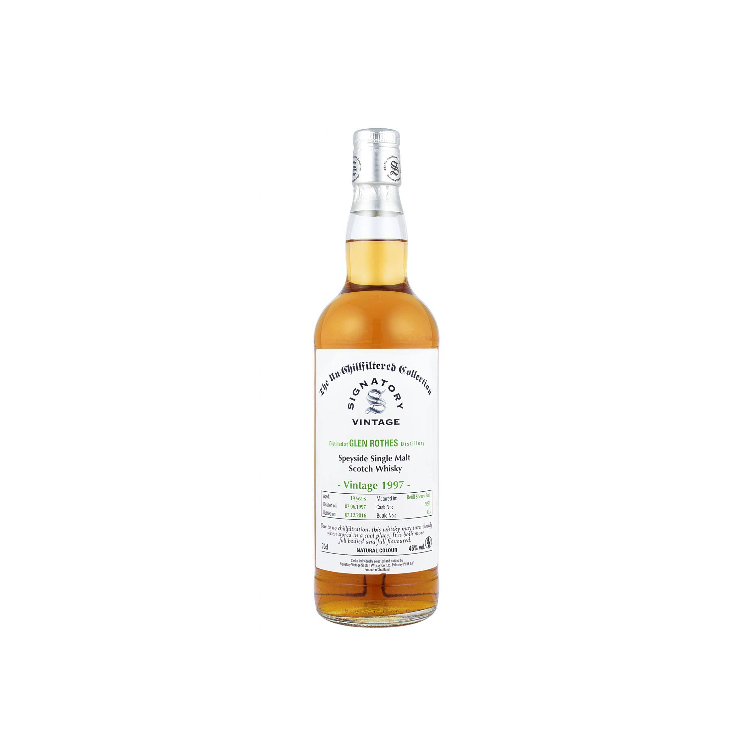 The Glenrothes The Un-Chillfiltered Collection 1997 19 Years Single Malt Whisky