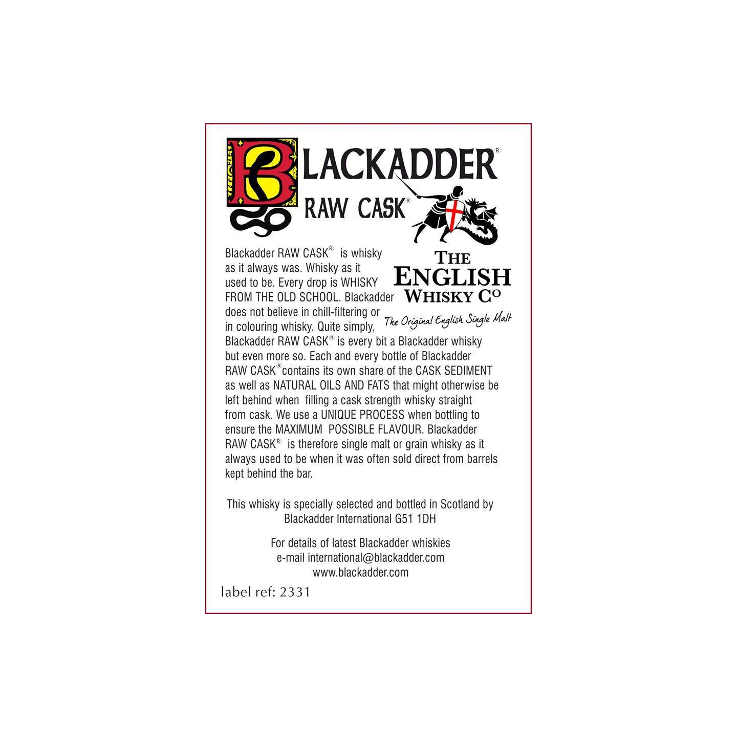Blackadder Raw Cask 2007 7 Years Single Malt Whisky 3