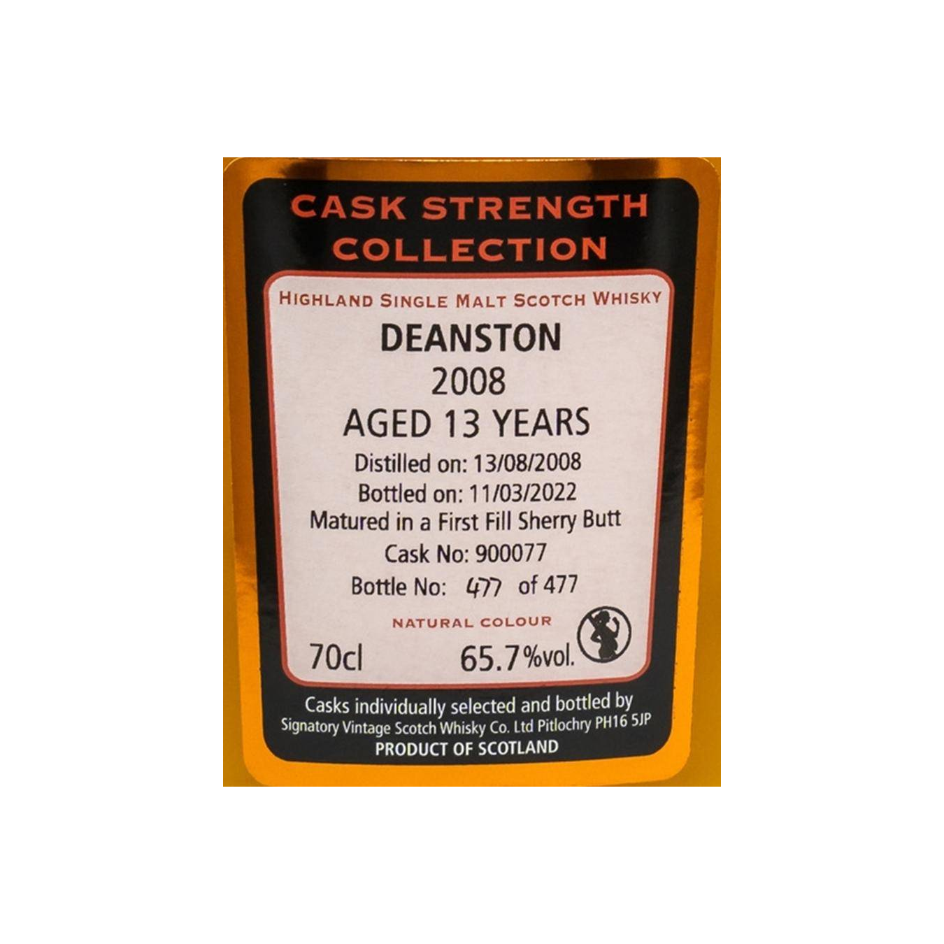 Deanston Cask Strength Collection 2008 13 Years Single Malt Whisky 2