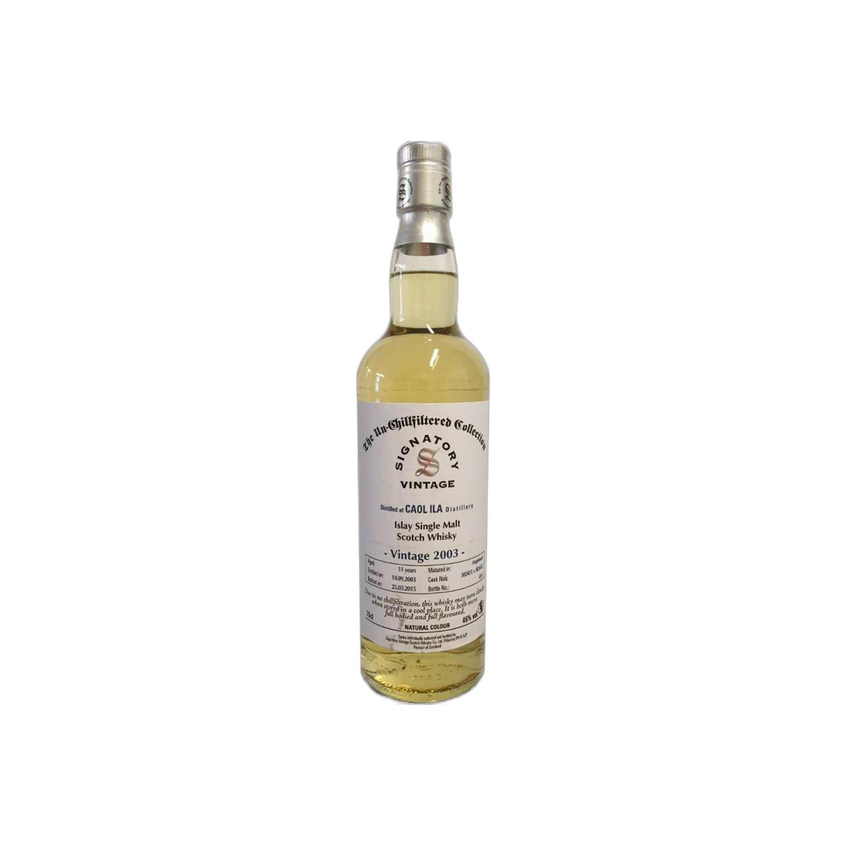 Caol Ila The Un-Chillfiltered Collection 2003 11 Years Single Malt Whisky