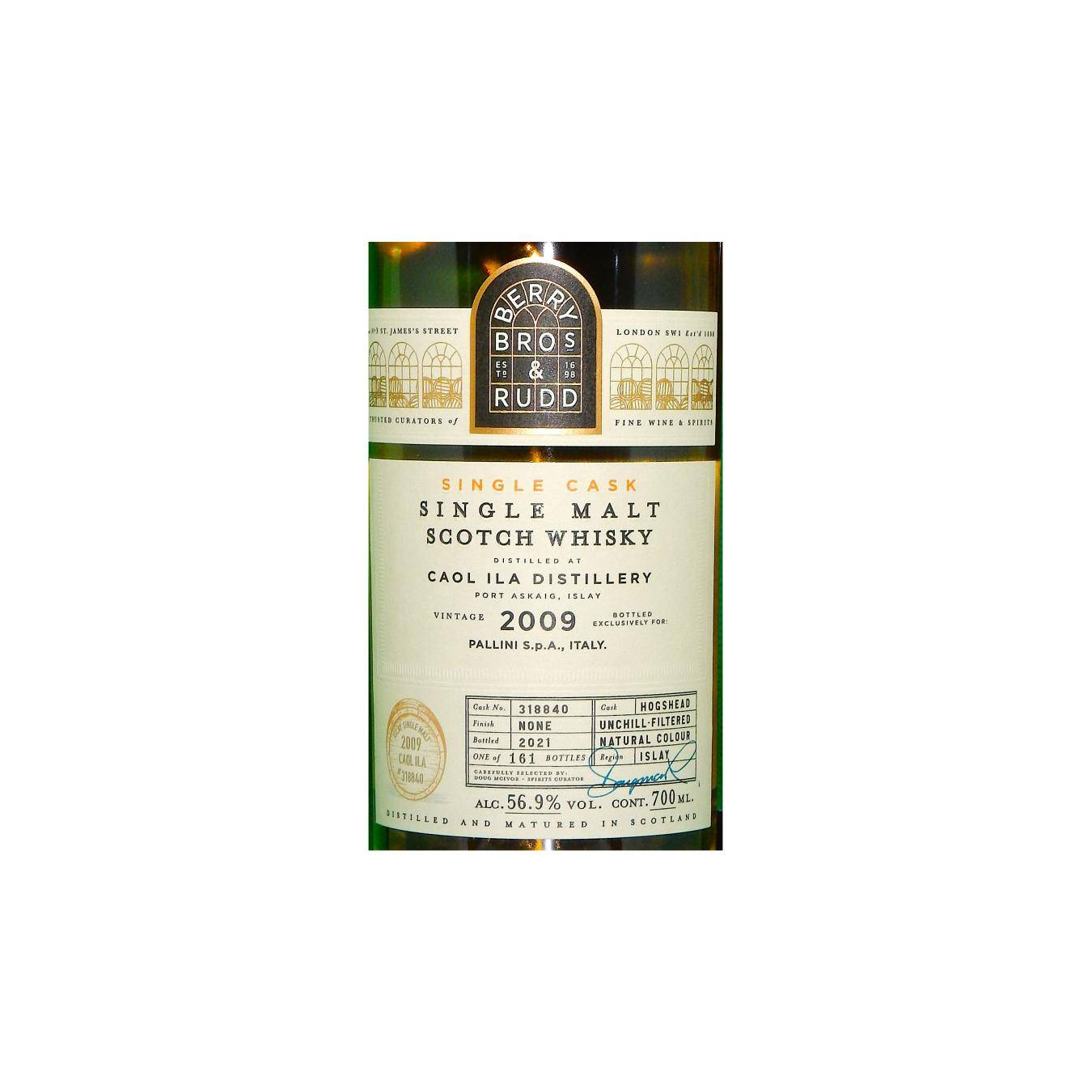 Caol Ila Single Cask 2009 11 Years Single Malt Whisky 2