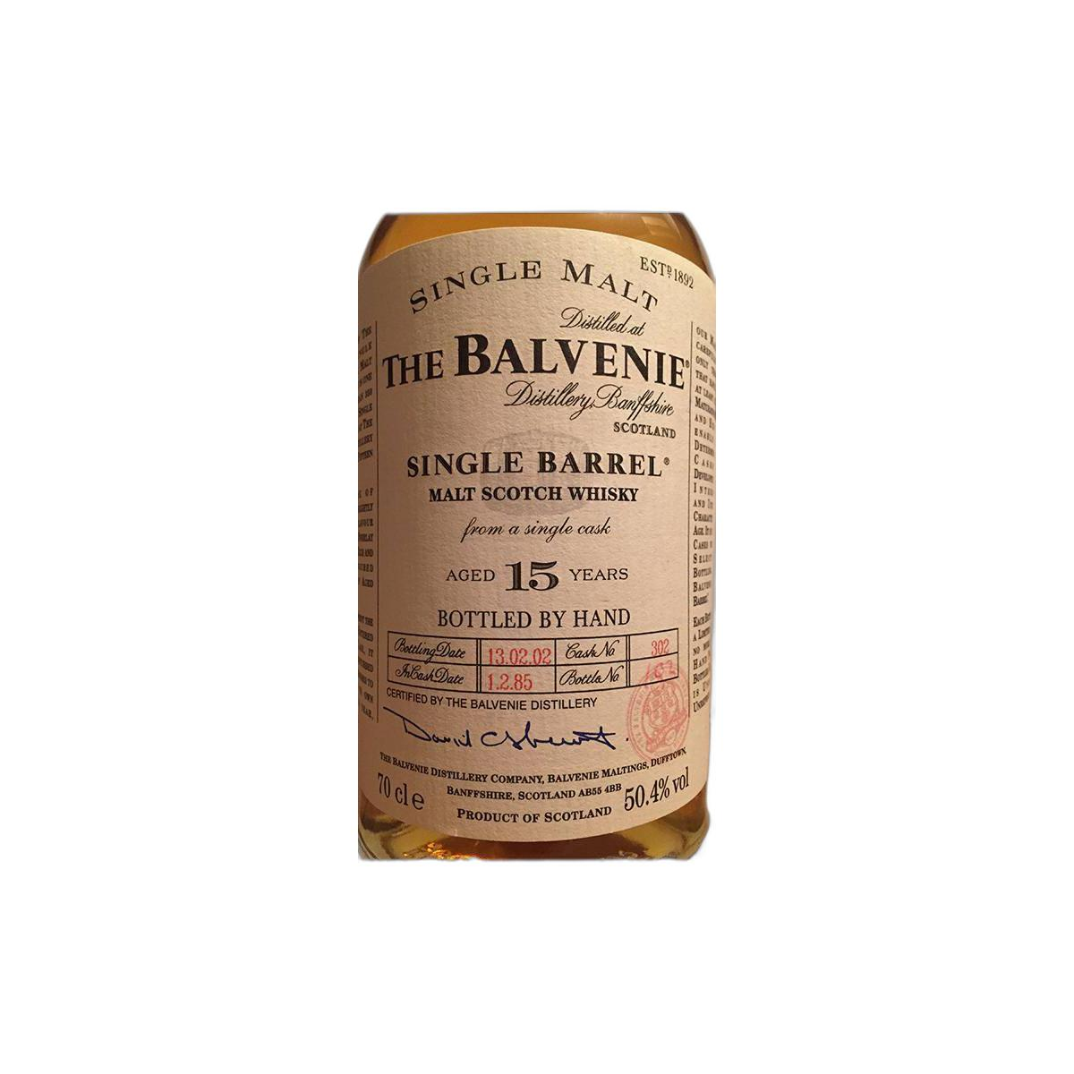 The Balvenie Single Cask 1985 15 Years Single Malt Whisky