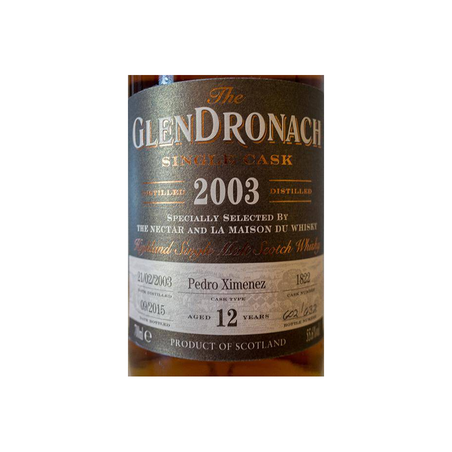 GlenDronach Single Cask 2003 12 Years Single Malt Whisky 2