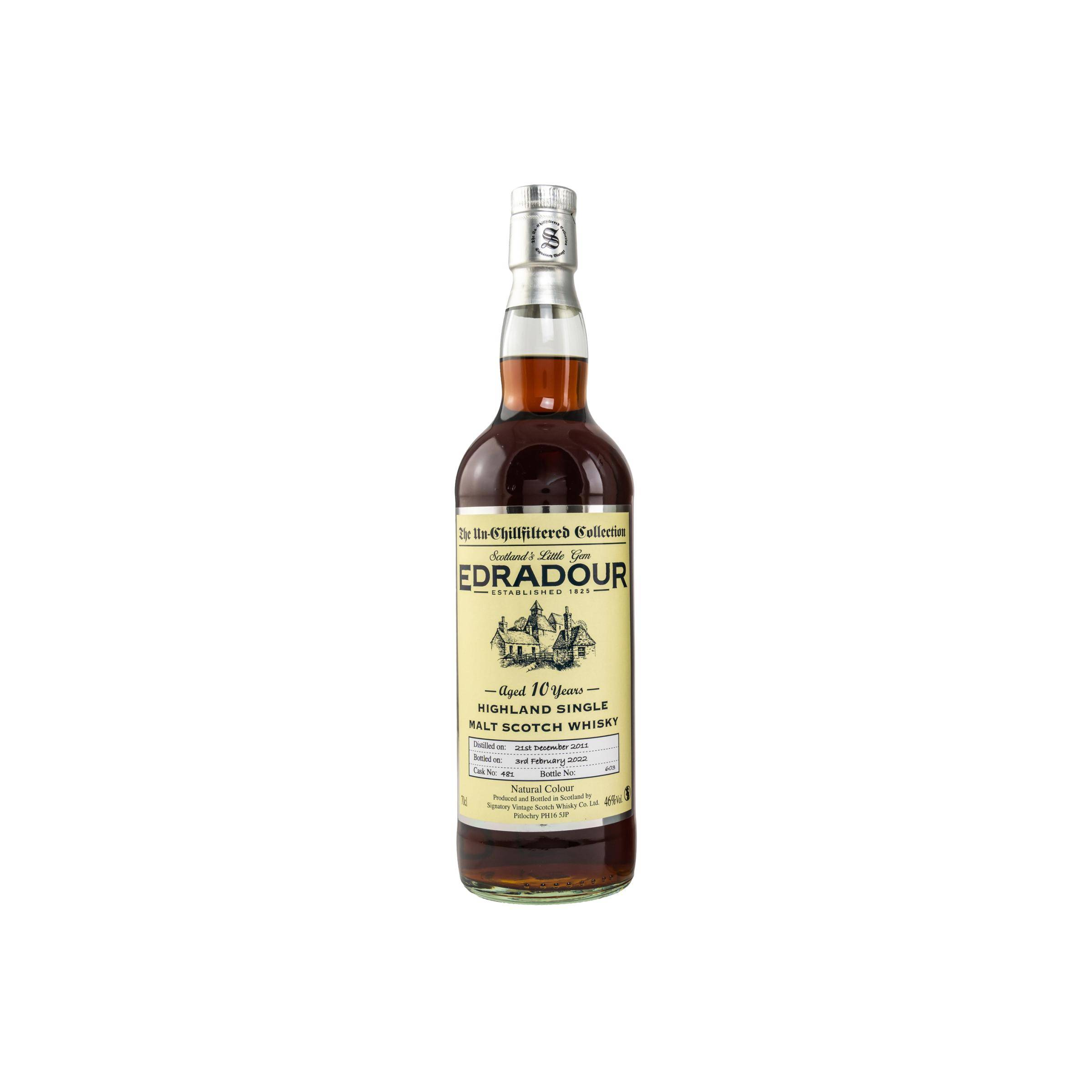 Edradour The Un-Chillfiltered Collection 2011 10 Years Single Malt Whisky