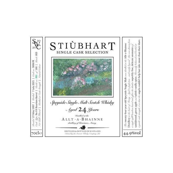 Allt-A-Bhainne 1997 24 Years Single Malt Whisky