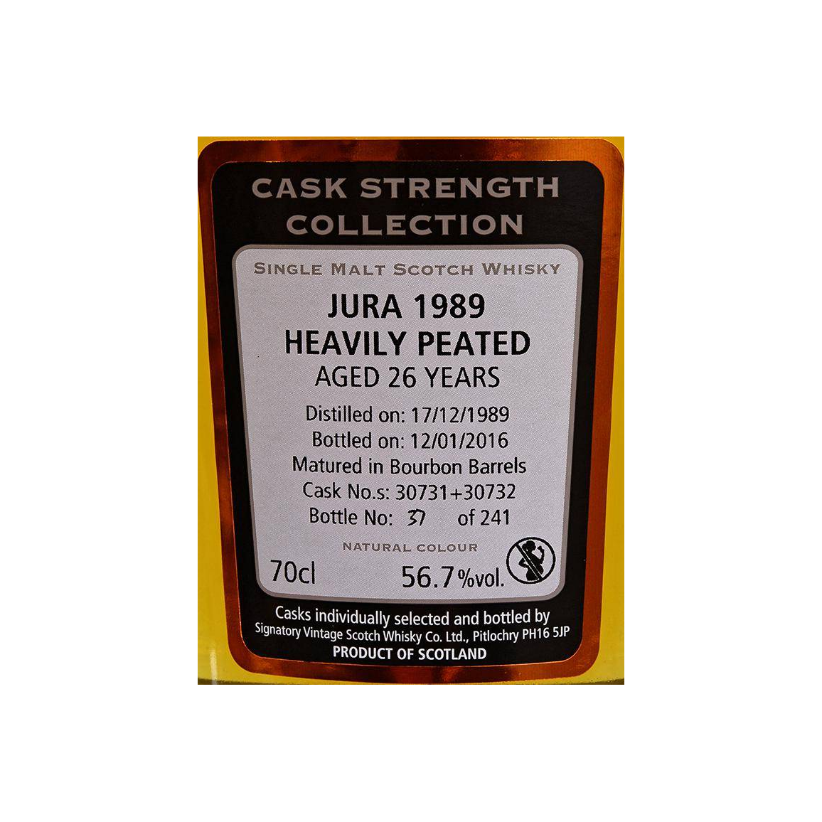 Jura Cask Strength Collection 1989 26 Years Single Malt Whisky 2