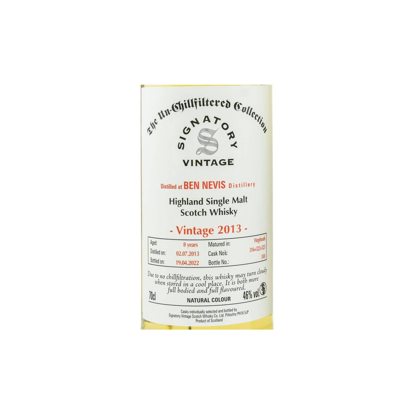 Ben Nevis The Un-Chillfiltered Collection 2013 8 Years Single Malt Whisky 2