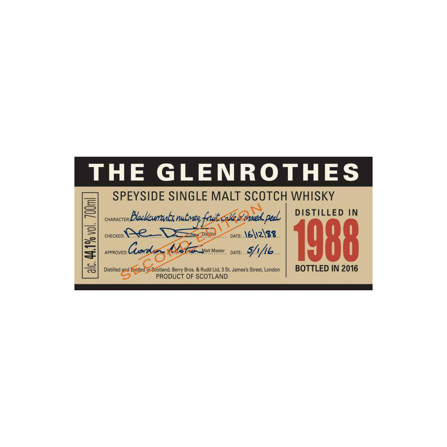 The Glenrothes 1988 27 Years Single Malt Whisky 2