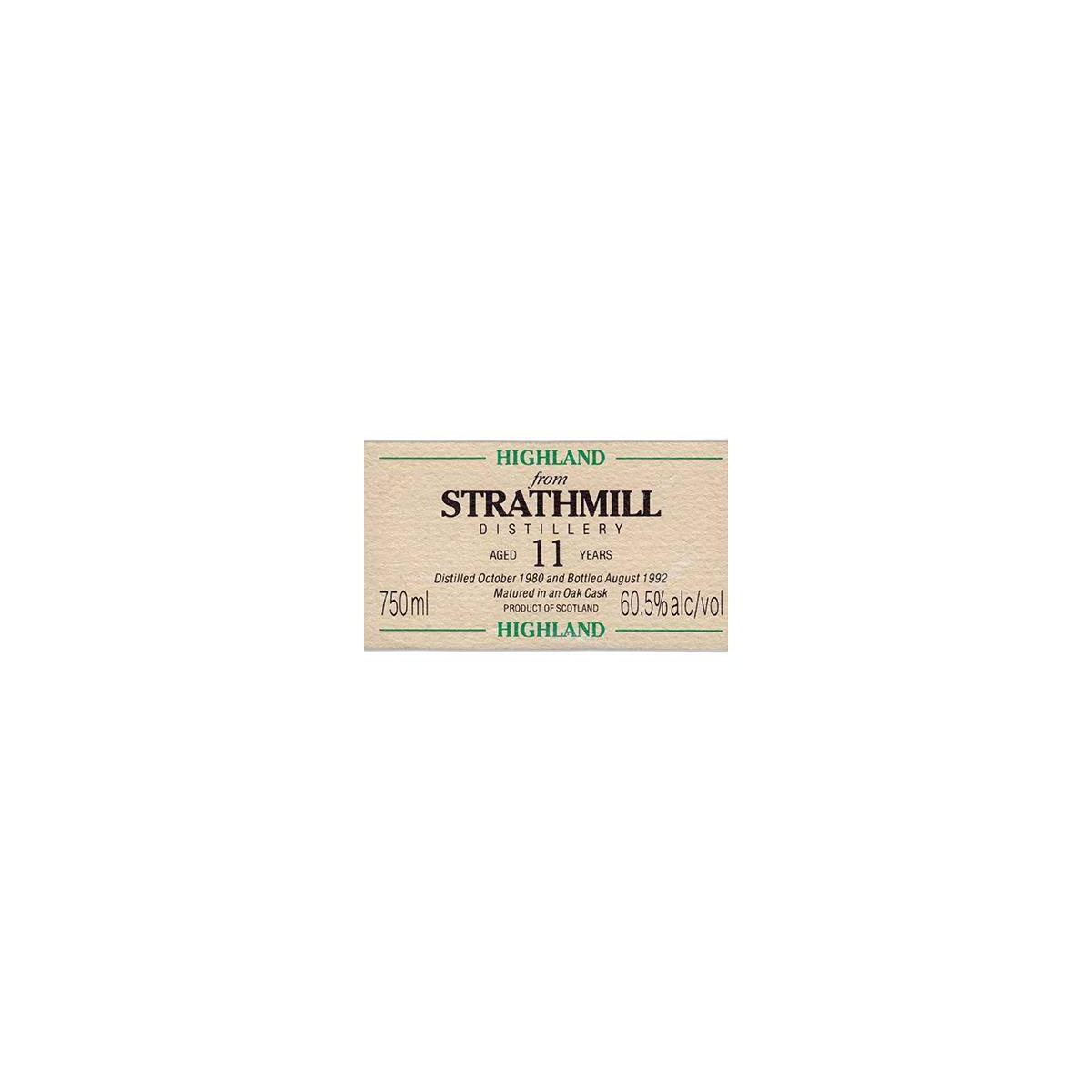 Strathmill Authentic Collection 1980 11 Years Single Malt Whisky