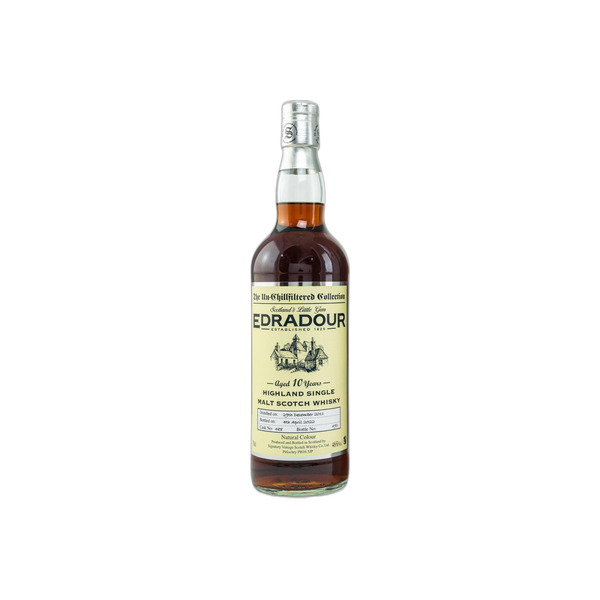 Edradour The Un-Chillfiltered Collection 2011 10 Years Single Malt Whisky