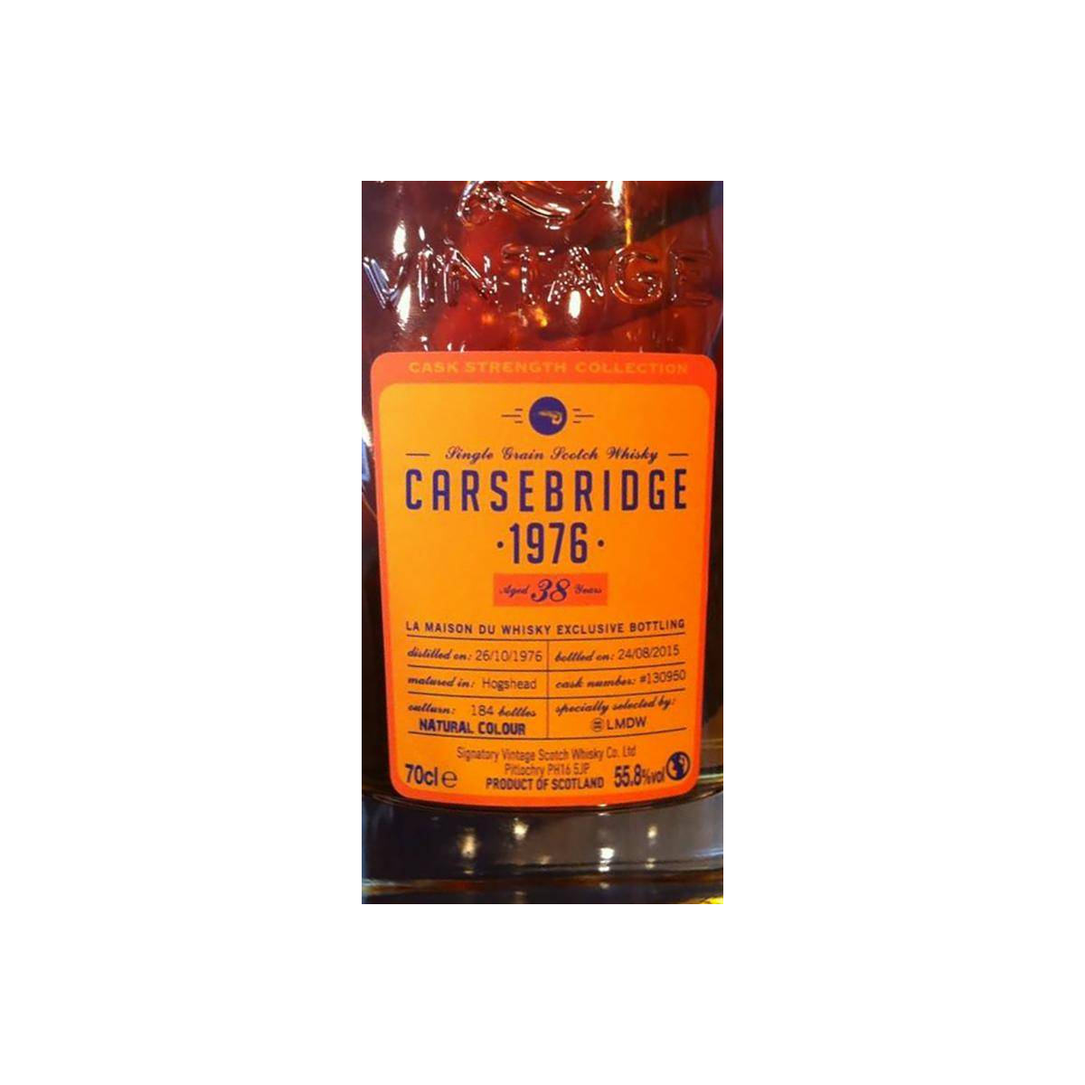 Carsebridge Cask Strength Collection 1976 38 Years Single Grain Whisky 2