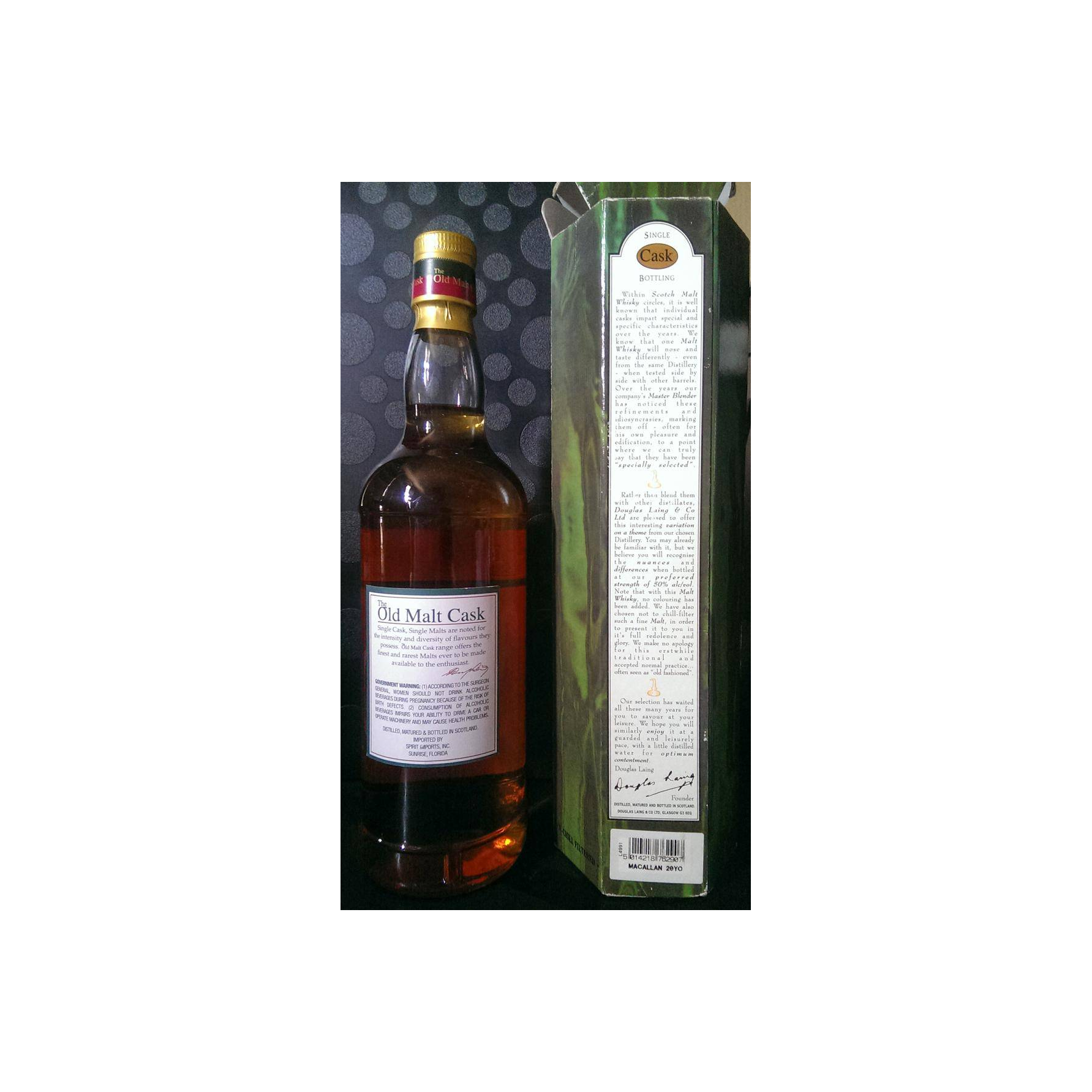 The Macallan Old Malt Cask 1985 20 Years Single Malt Whisky 3