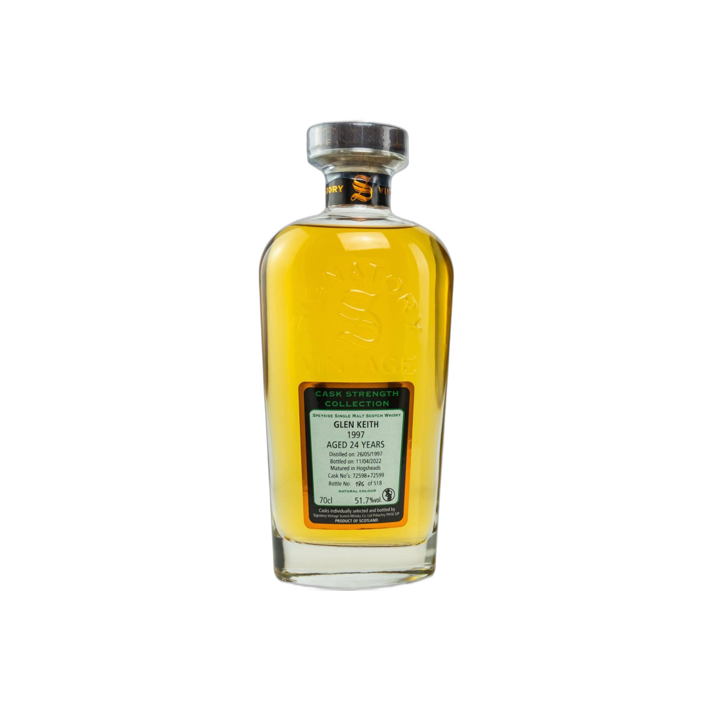Glen Keith Cask Strength Collection 1997 24 Years Single Malt Whisky