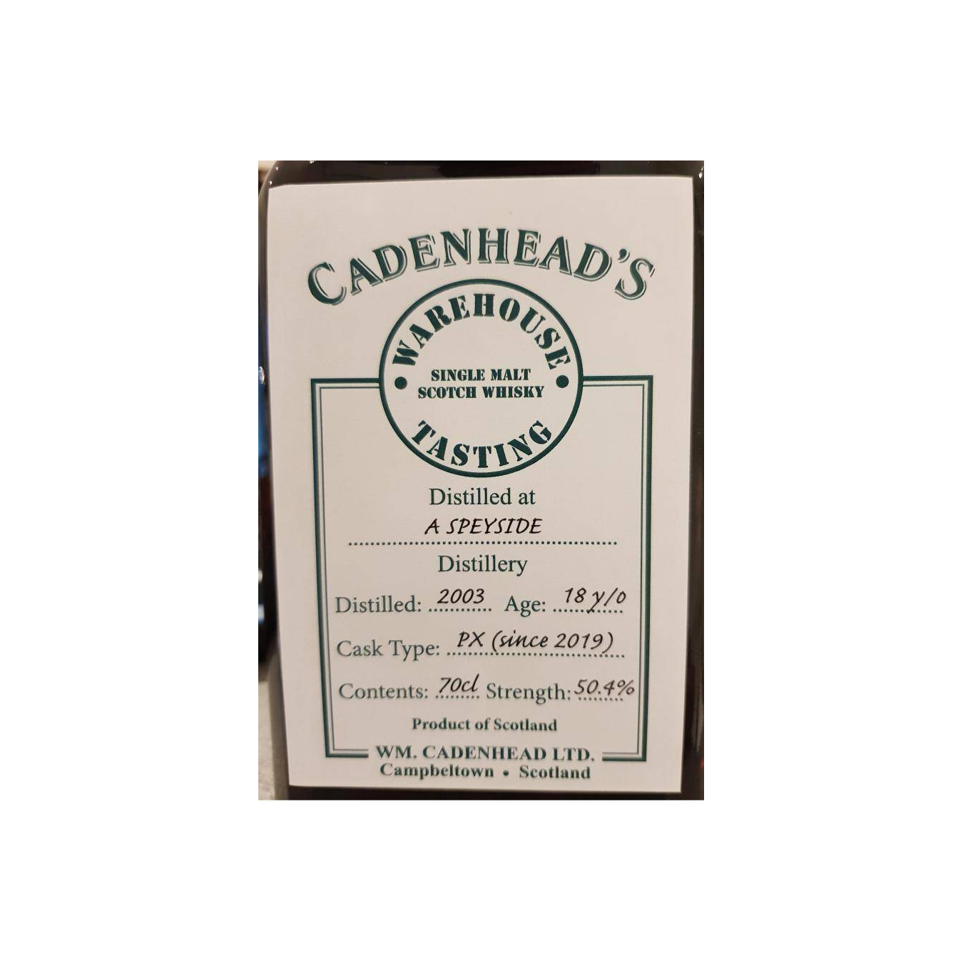 Cadenhead 2003 18 Years Single Malt Whisky 2