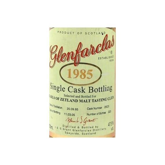 Glenfarclas Individual Cask Bottling 1985 19 Years Single Malt Whisky 2