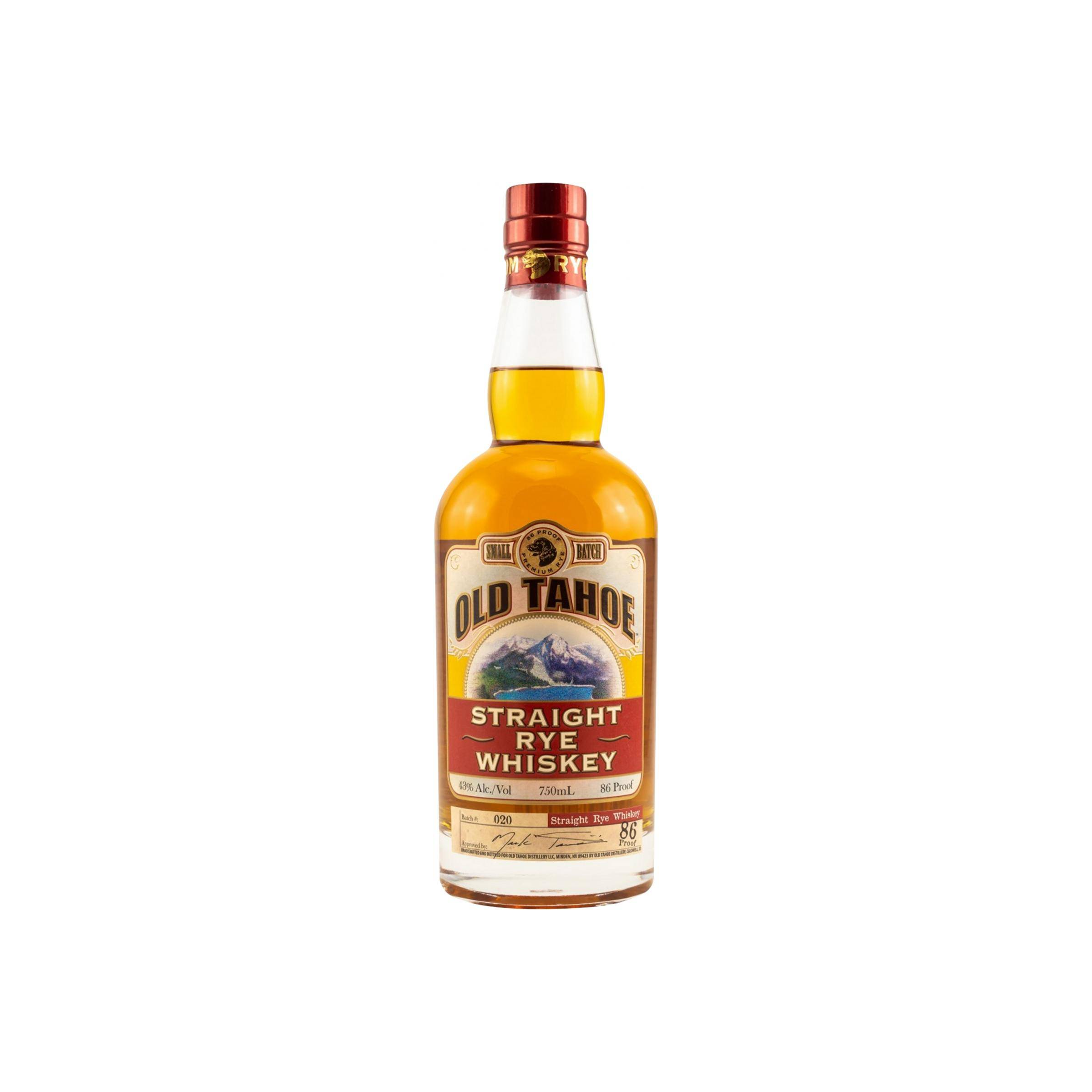 Old Tahoe Straight Rye Whiskey