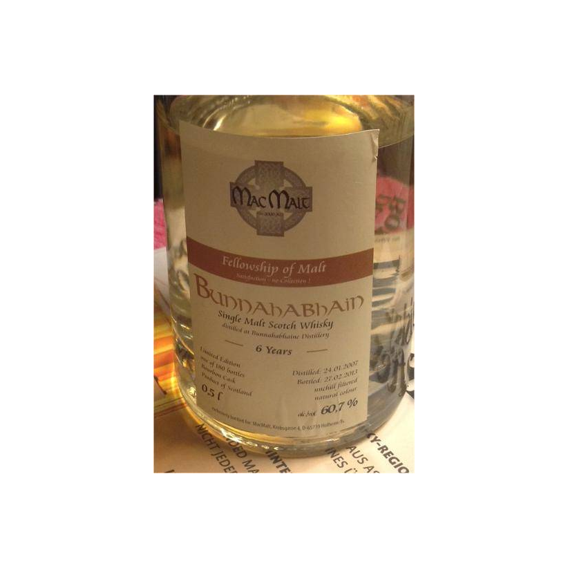 Bunnahabhain 2007 6 Years Single Malt Whisky 2