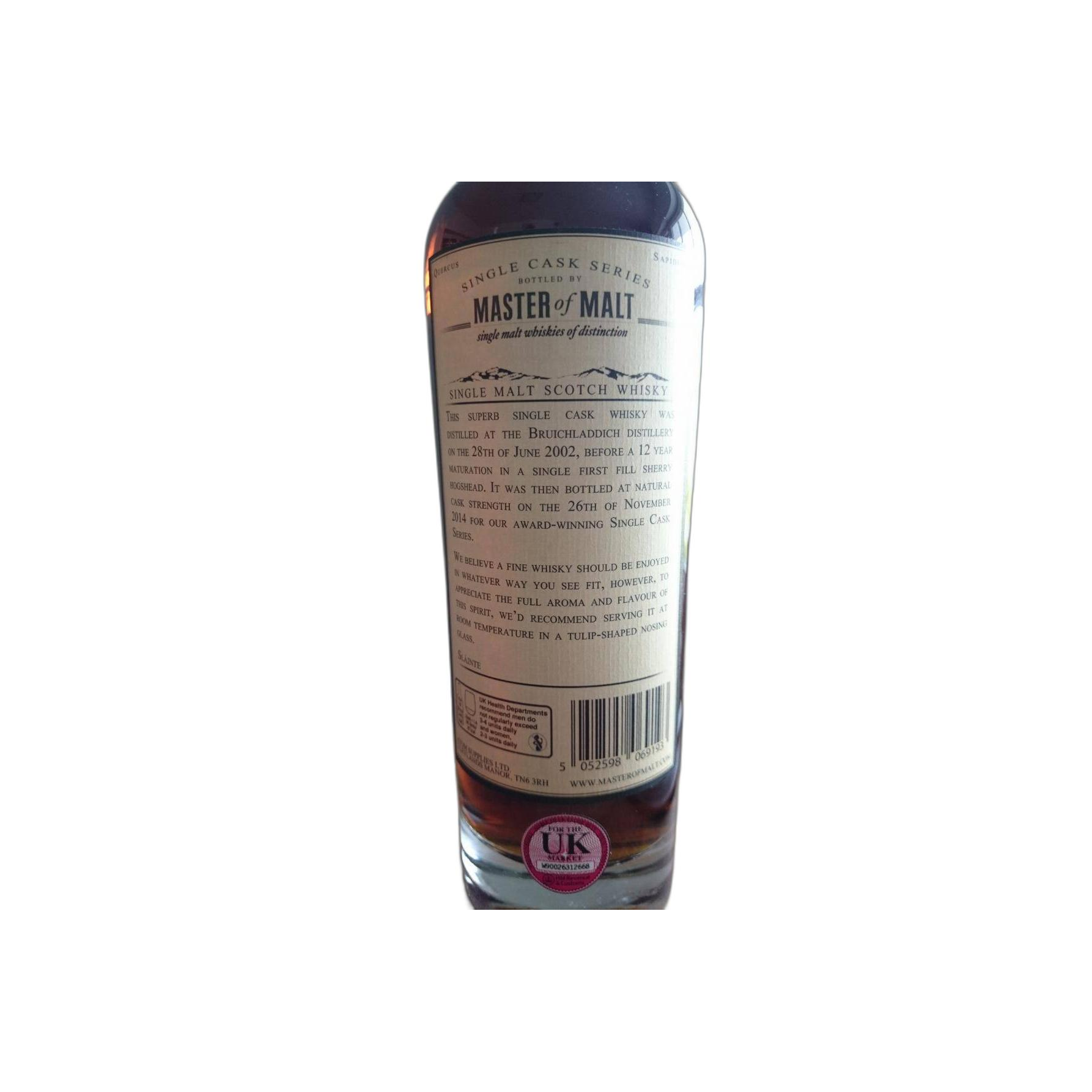 Bruichladdich Single Cask 2002 12 Years Single Malt Whisky 3
