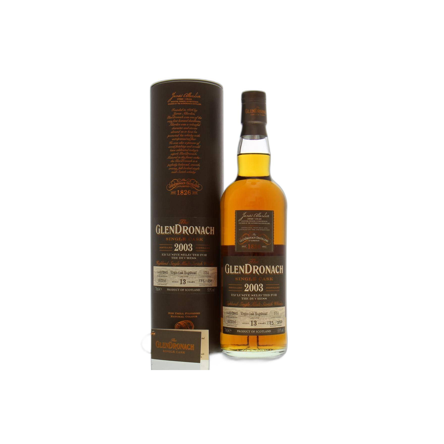 GlenDronach Single Cask 2003 13 Years Single Malt Whisky 3
