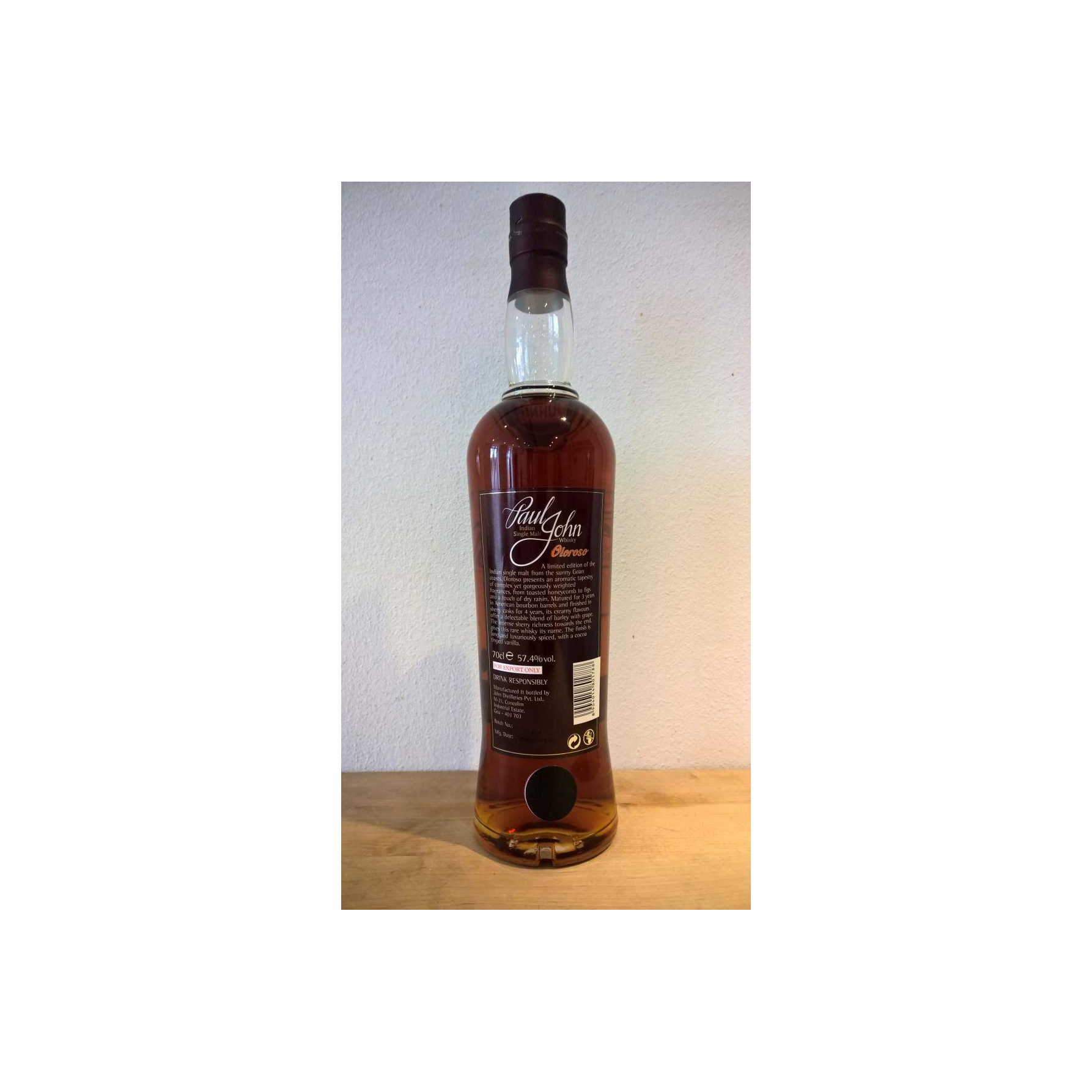 Paul John 7 Years Single Malt Whisky 2