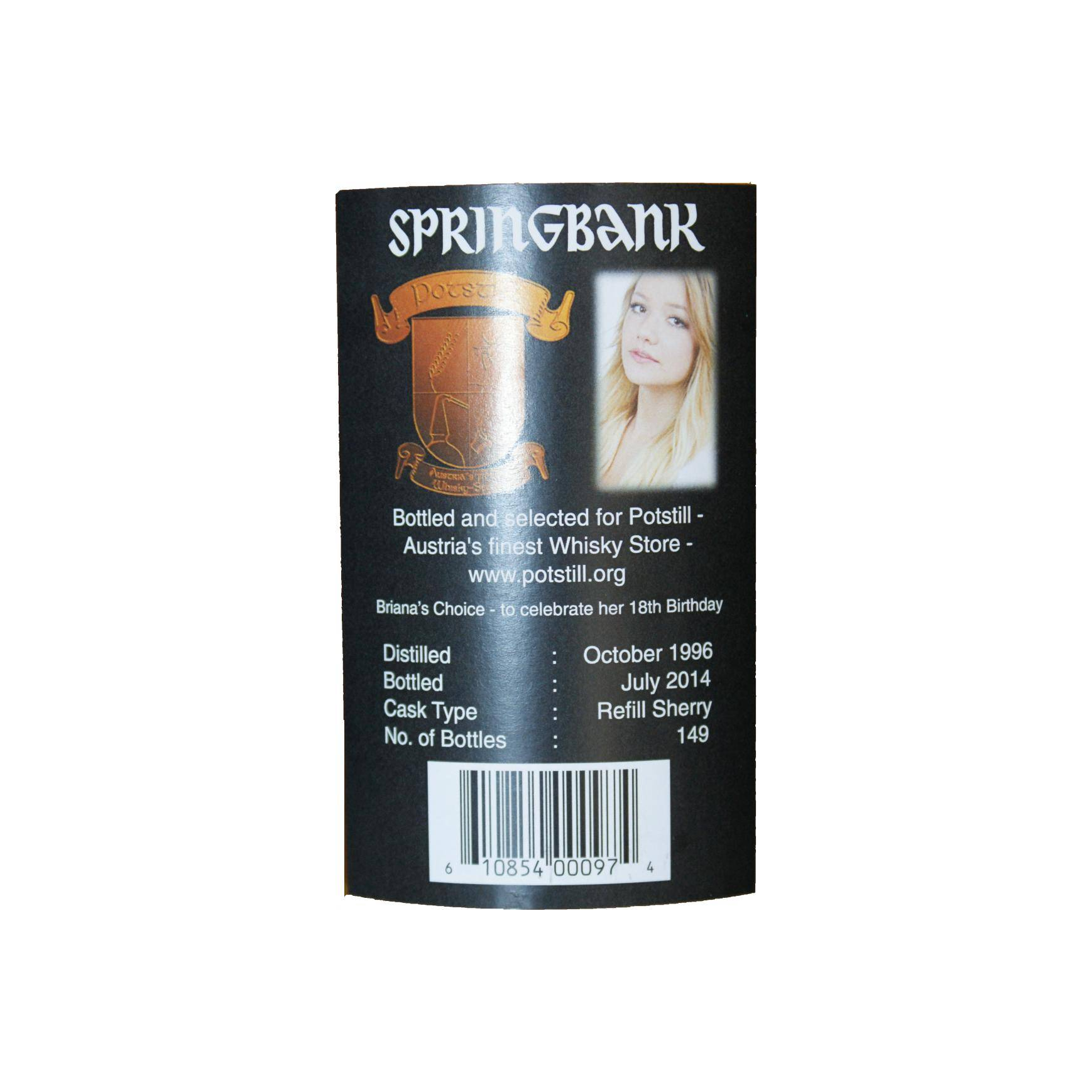 Springbank 1996 17 Years Single Malt Whisky 2