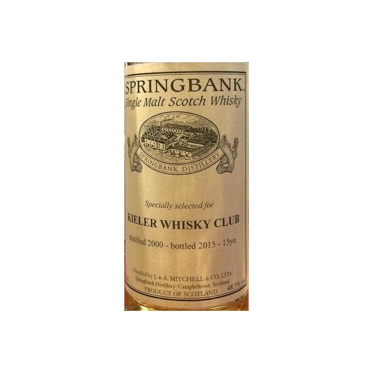 Springbank Private Bottling 2000 15 Years Single Malt Whisky 2