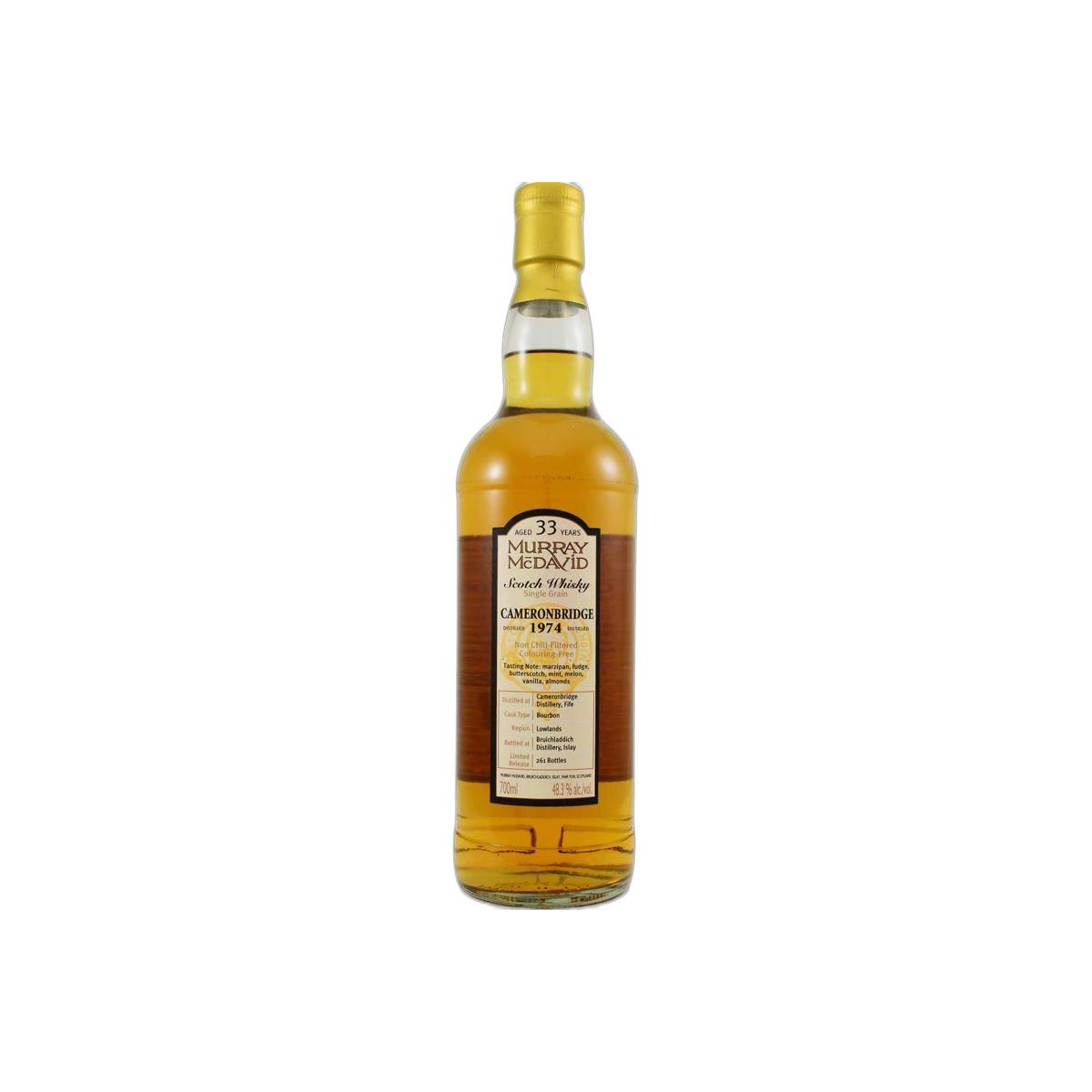 Cameronbridge 1974 33 Years Single Grain Whisky